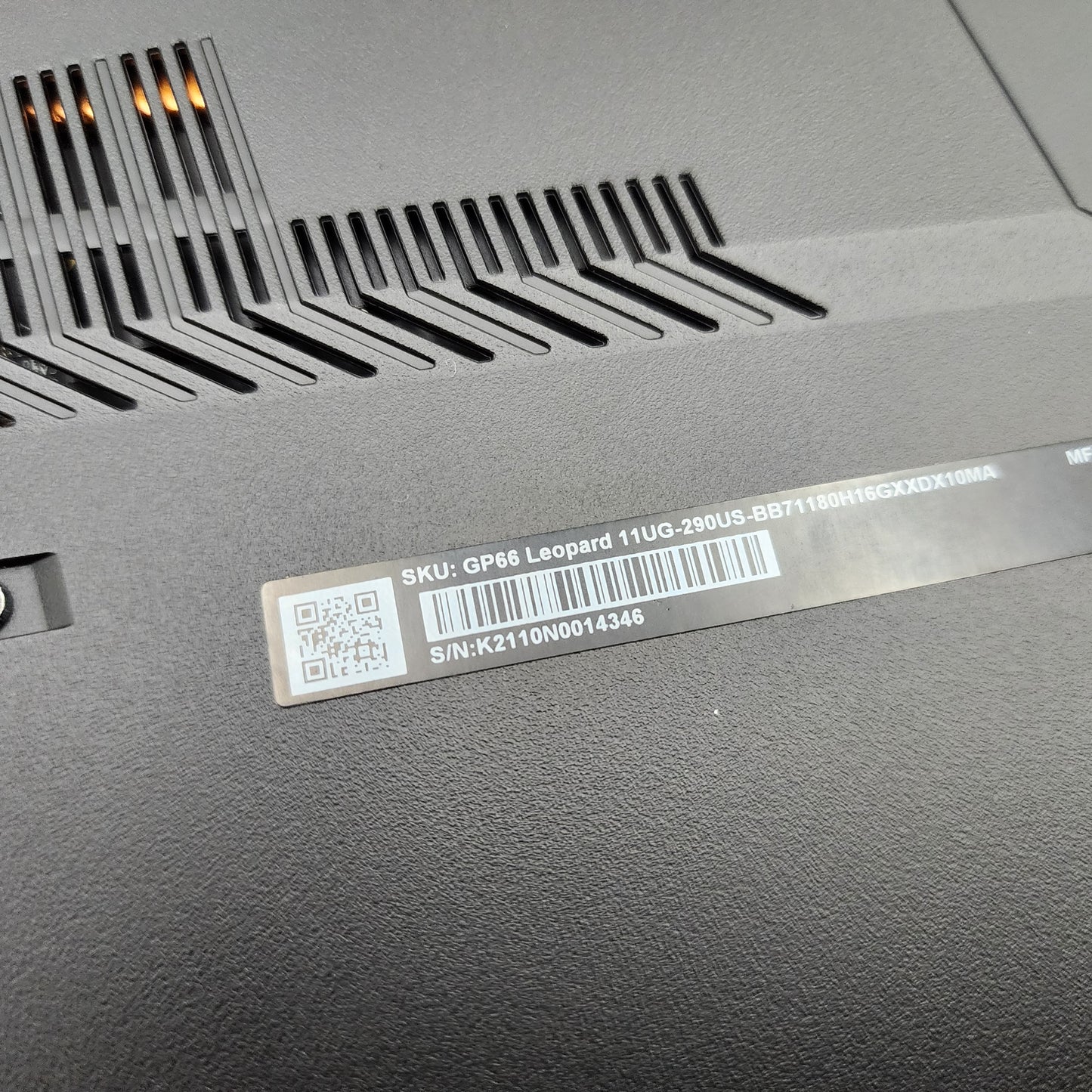 MSI Leopard GP66 Gaming Laptop, RTX 3070, Intel i7-11800H