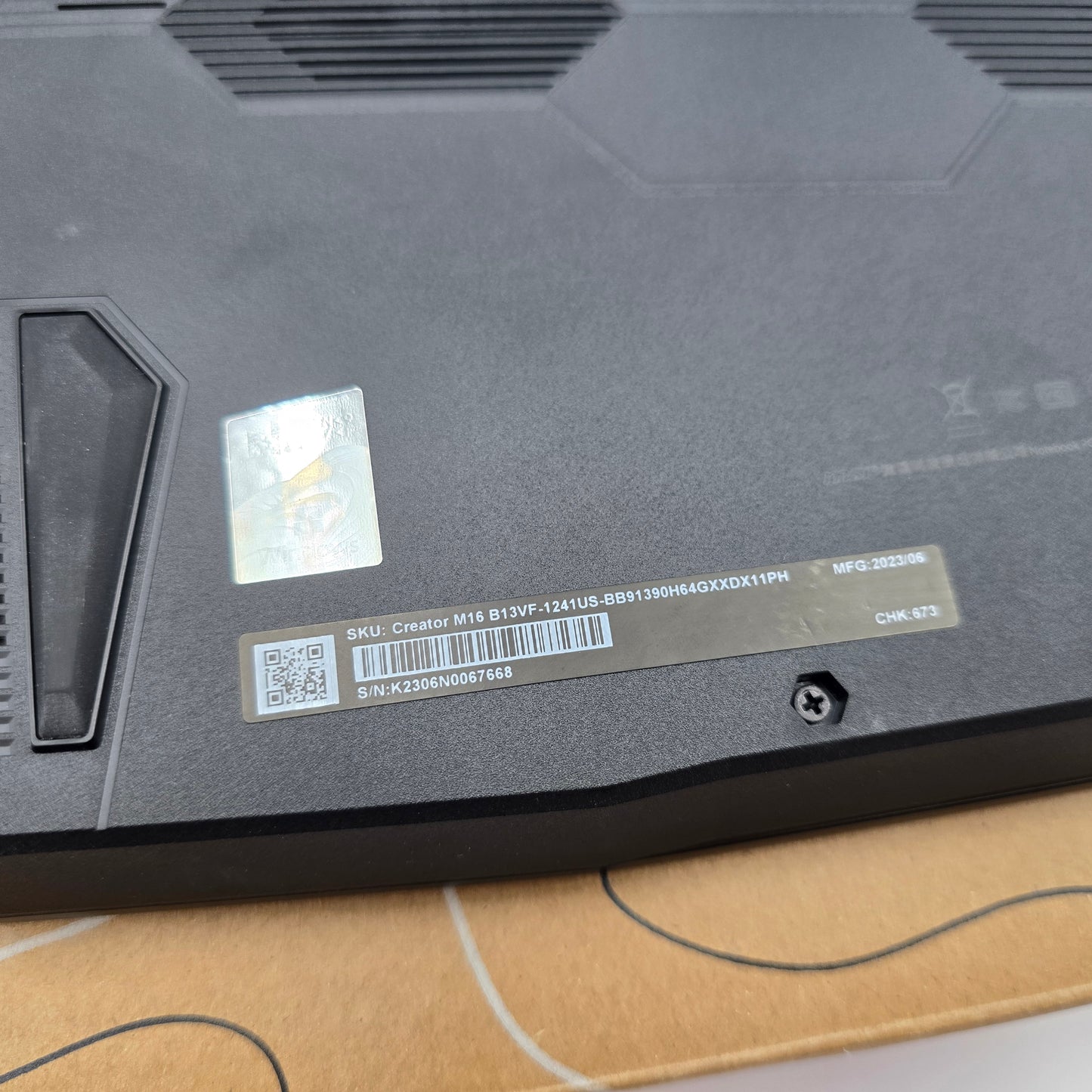 MSI Creator M16 Gaming/Content Creation Laptop, Intel i9-13900H, 64GB DDR5, RTX 4060, 4TB NVMe SSD