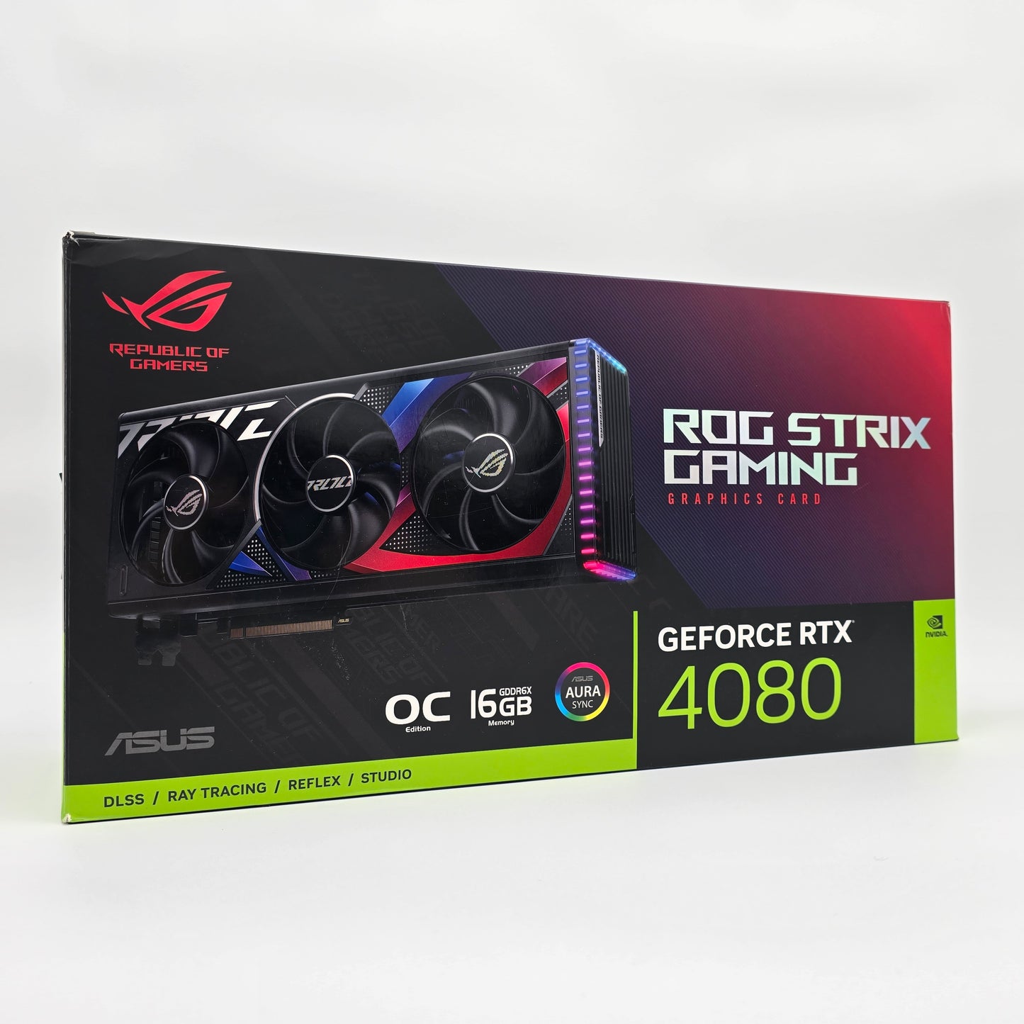 RTX 4080 ASUS ROG STRIX OC 16GB, NVIDIA Gaming Graphics Card GPU