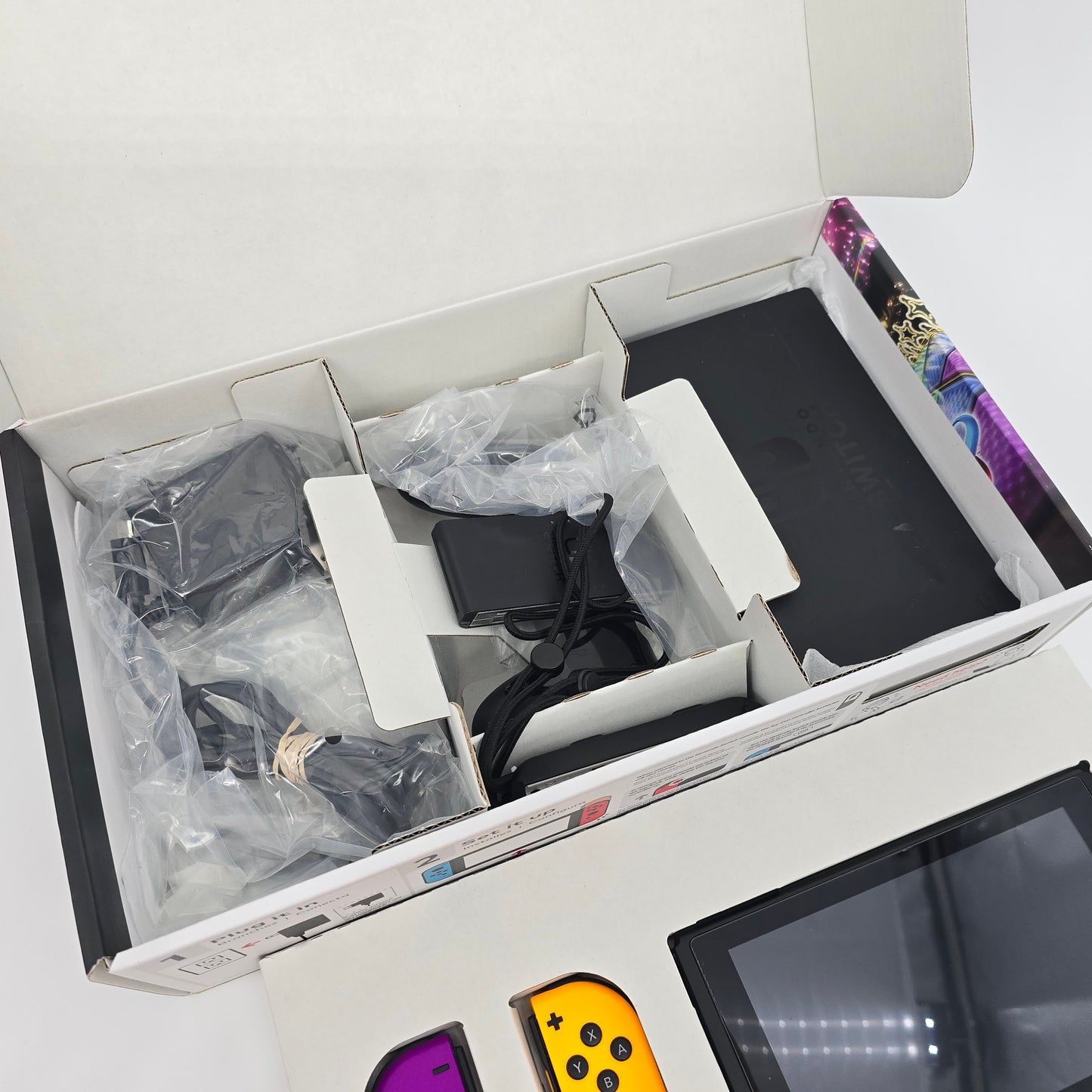 Nintendo Switch Console with 256GB MicroSD, Joycons, Box, Cables, Dock