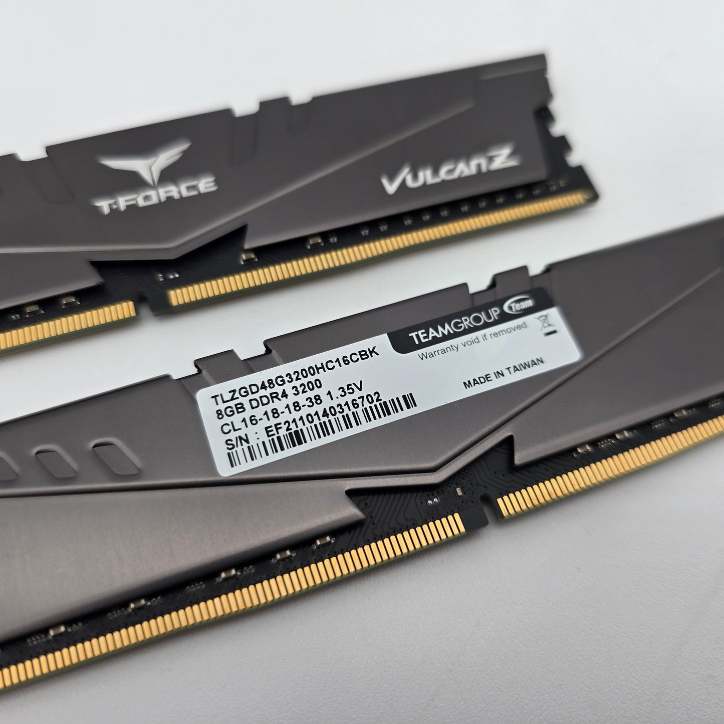 16GB DDR4 RAM TForce Vulcan, 2x8GB Sticks, CL16-18-18-38