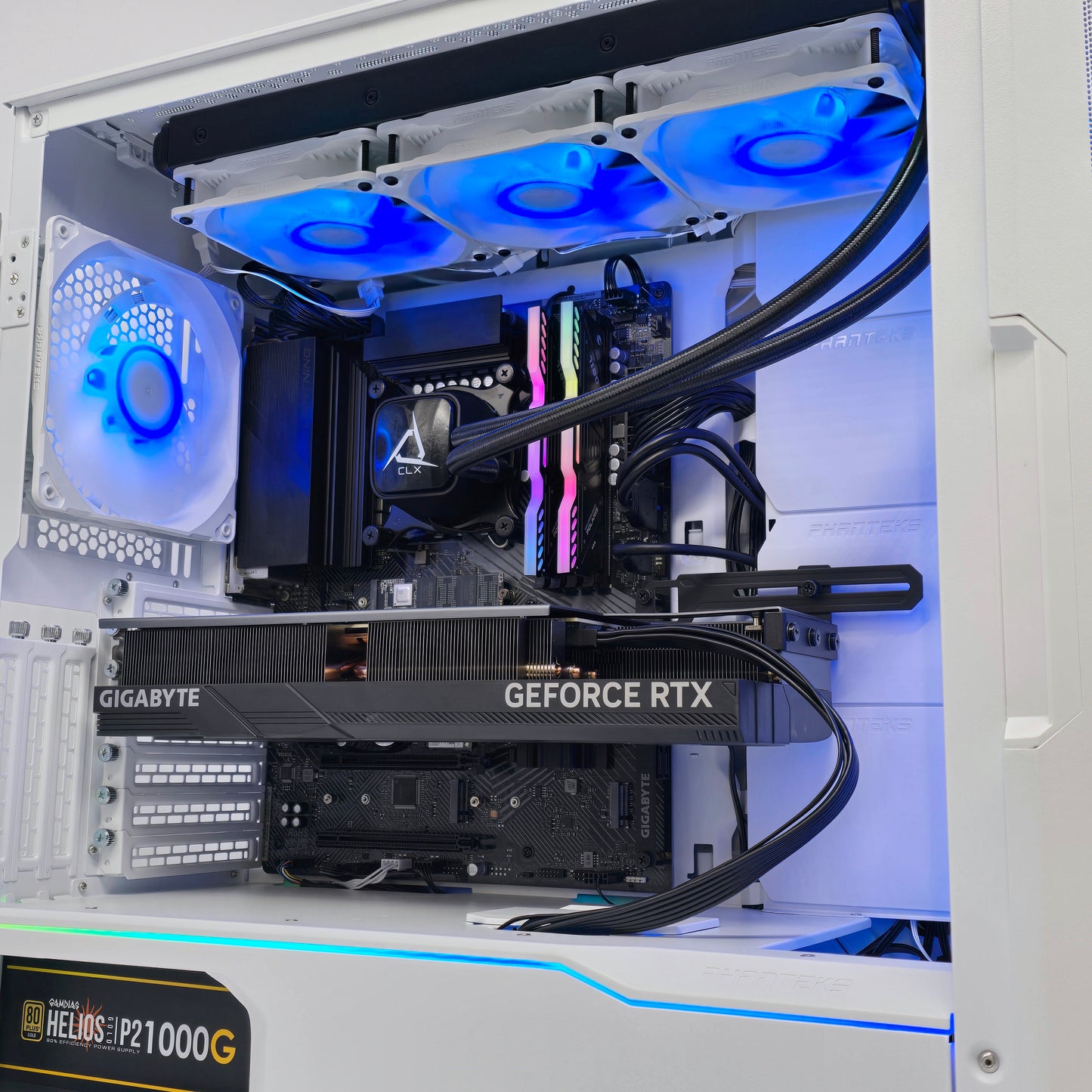 RTX 4080 Super, Intel i9-14900KF, 32GB DDR5, 9TB, Custom Liquid Cooled White Gaming PC