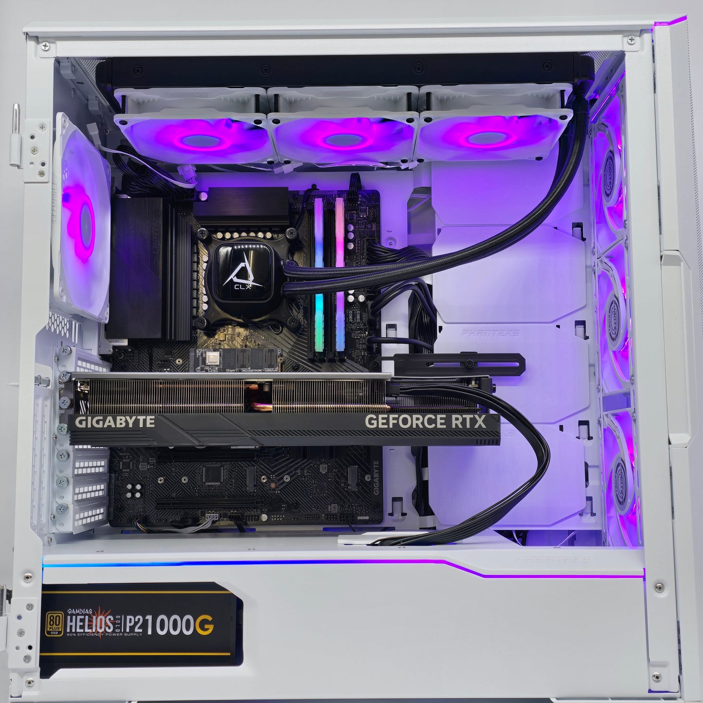 RTX 4080 Super, Intel i9-14900KF, 32GB DDR5, 9TB, Custom Liquid Cooled White Gaming PC