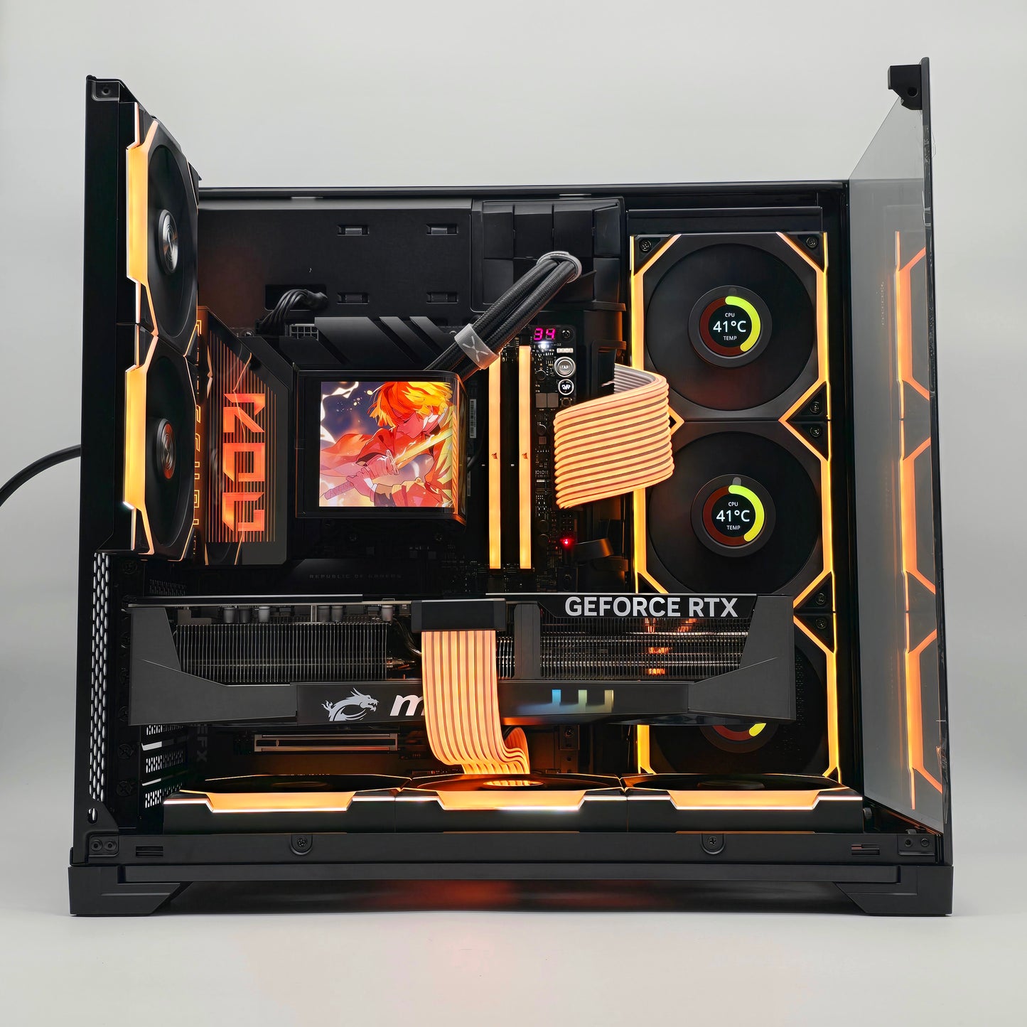 RTX 5090, Ryzen 9800X3D, 96GB DDR5, 4TB NVMe SSD, OLED Panoramic AIO, Custom Liquid Cooled Gaming PC