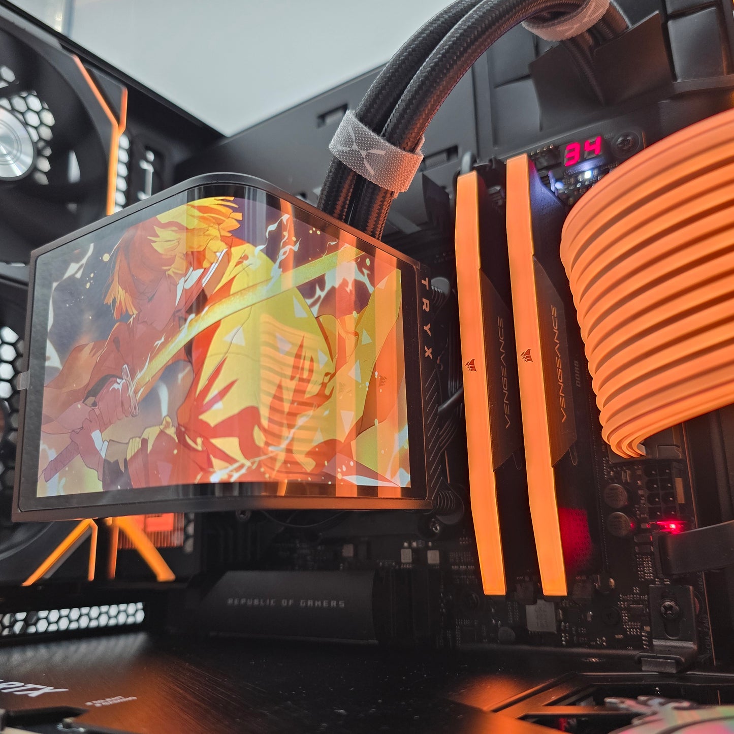 RTX 5090, Ryzen 9800X3D, 96GB DDR5, 4TB NVMe SSD, OLED Panoramic AIO, Custom Liquid Cooled Gaming PC