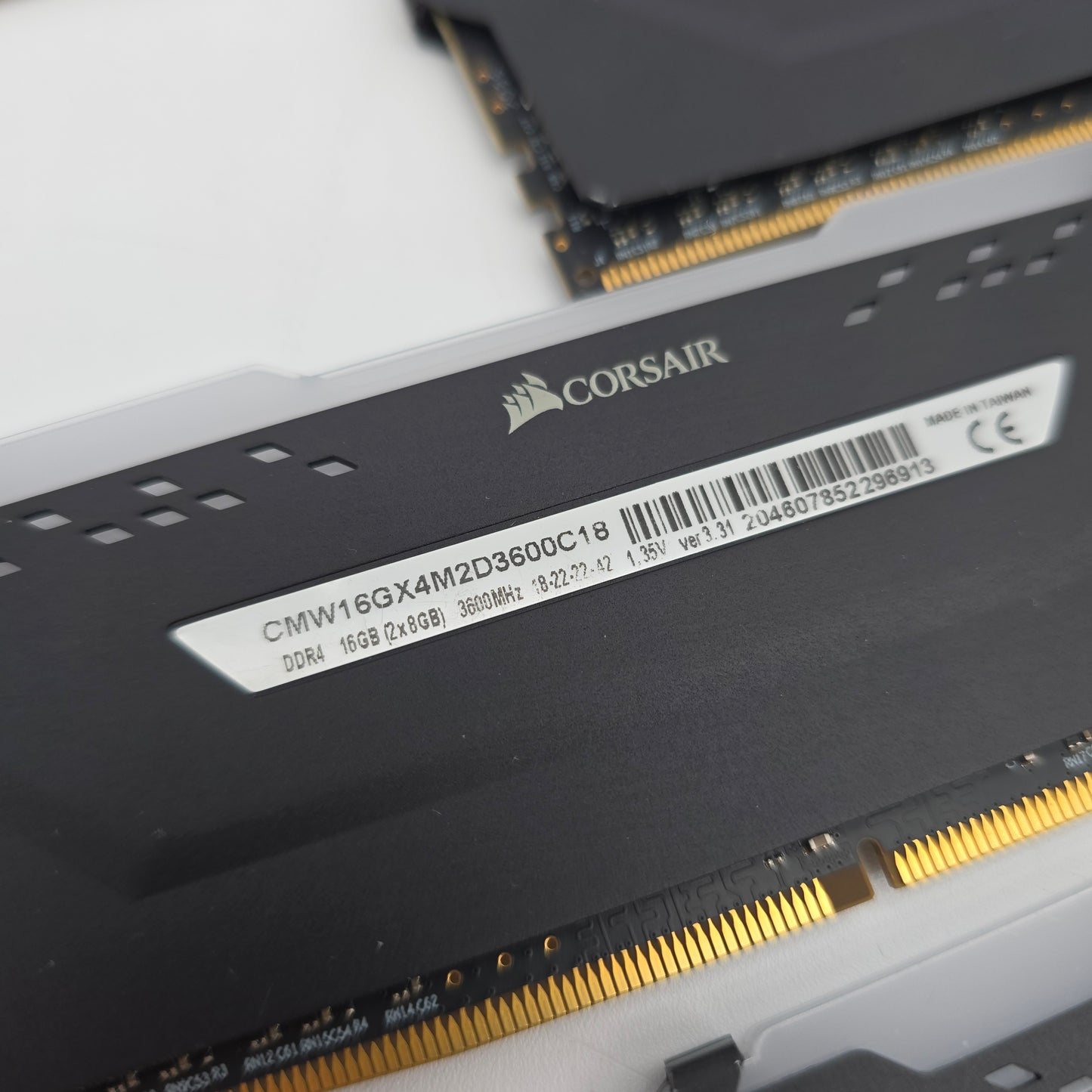 32GB Corsair Vengeance RGB Pro DDR4 RAM, 4x8GB, 3600MHz, CL18