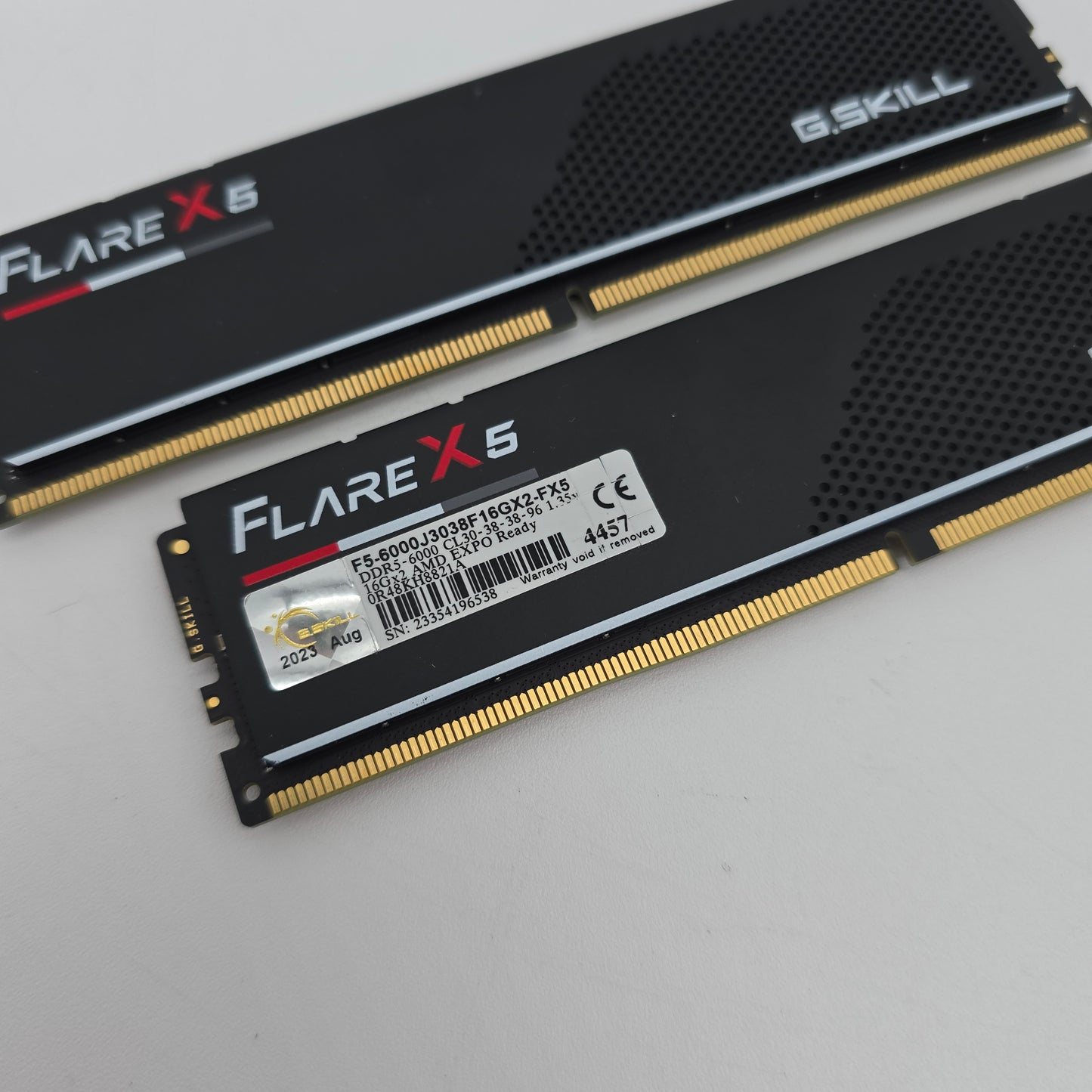 32GB G.Skill FlareX5 DDR5 RAM, 6000MHz 2x16GB CL30-38-38-96 Desktop Computer Memory