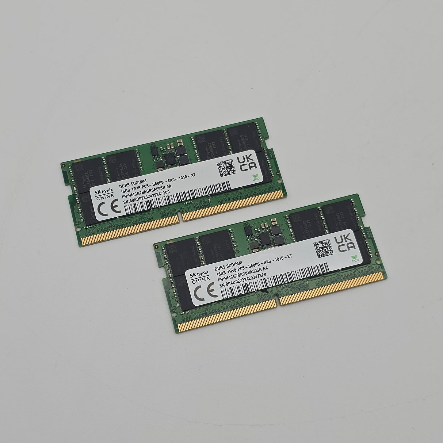 32GB DDR5 SODIMM Laptop RAM Memory, 2x16GB SK Hynix 5600MHz