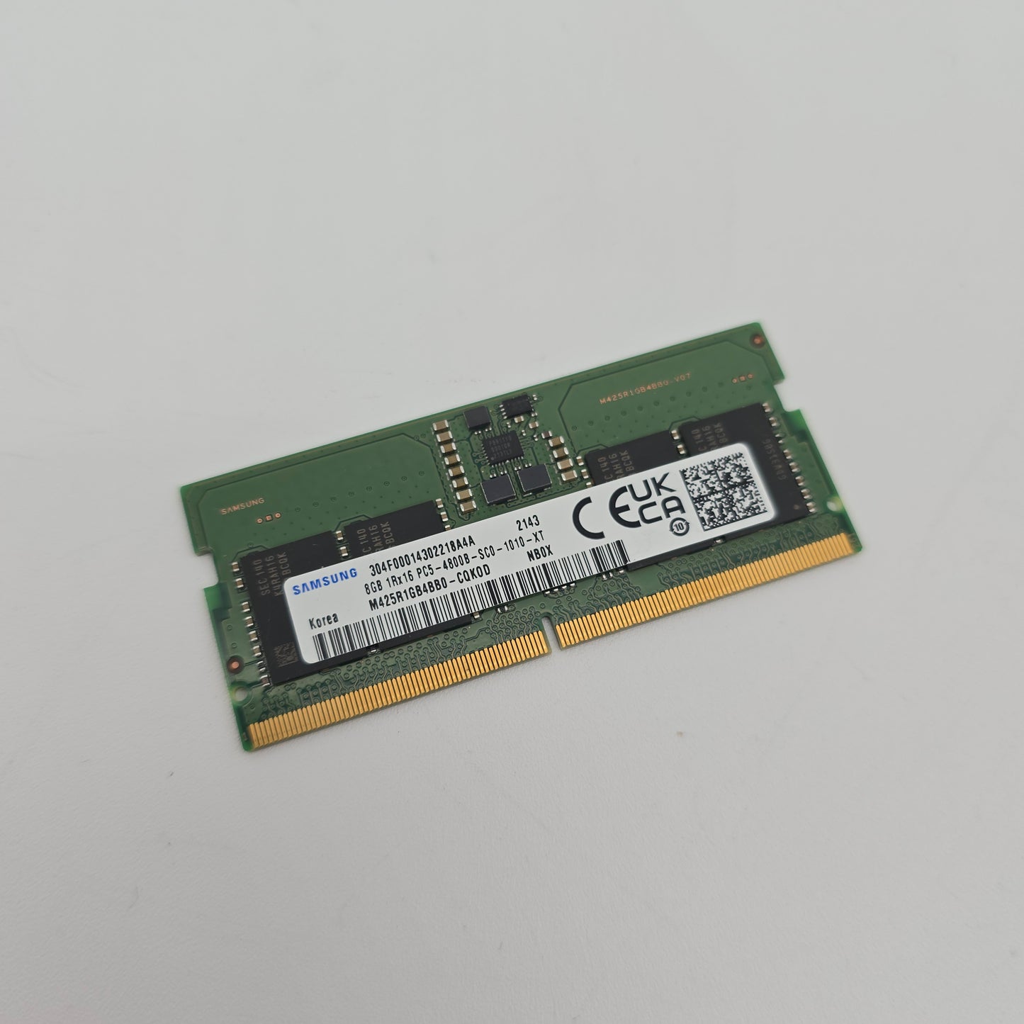 8GB DDR5 SODIMM RAM for Laptop, 1x8GB Samsung Memory, 4800MHz