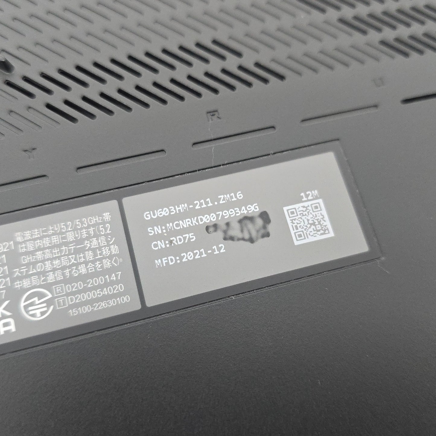 ASUS ROG Zephyrus M16, RTX 3060, Intel i9-11900H, 16GB DDR4, QHD+ Gaming Laptop