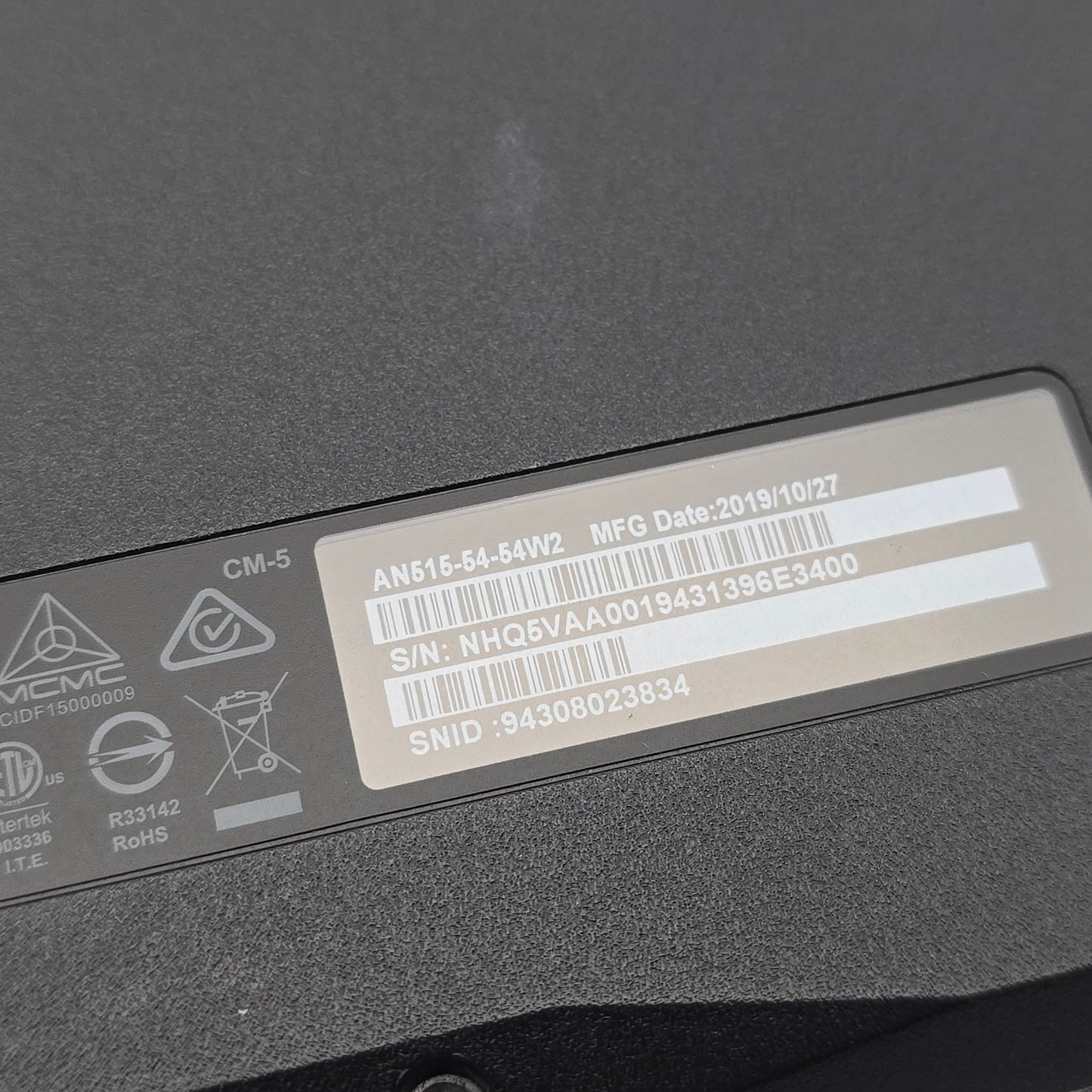 Acer Nitro AN515 Gaming Laptop, GTX 1050, Intel i5-9300H, 16GB RAM, FHD 15.6" Screen