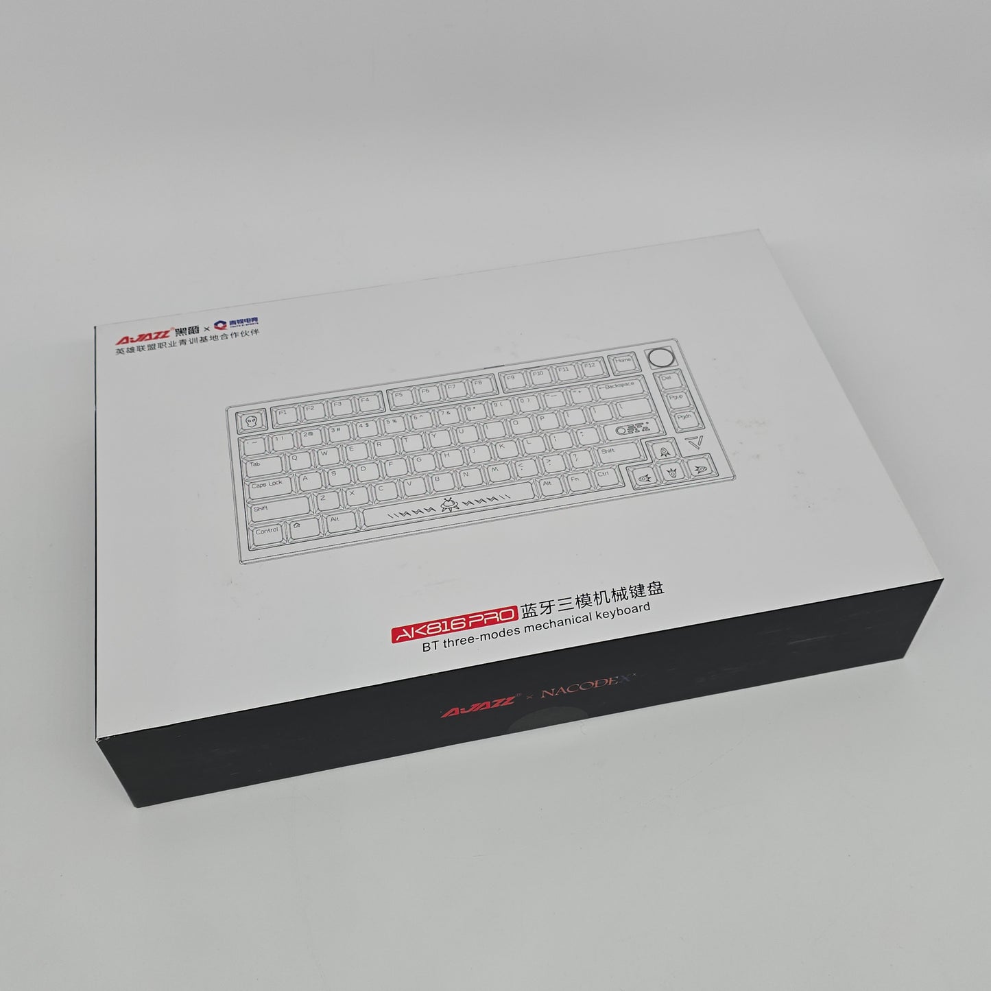 Ajazz x Nacodex AK816 PRO Wireless Mechanical Gaming Keyboard, Gateron G Pro Sliver Switch