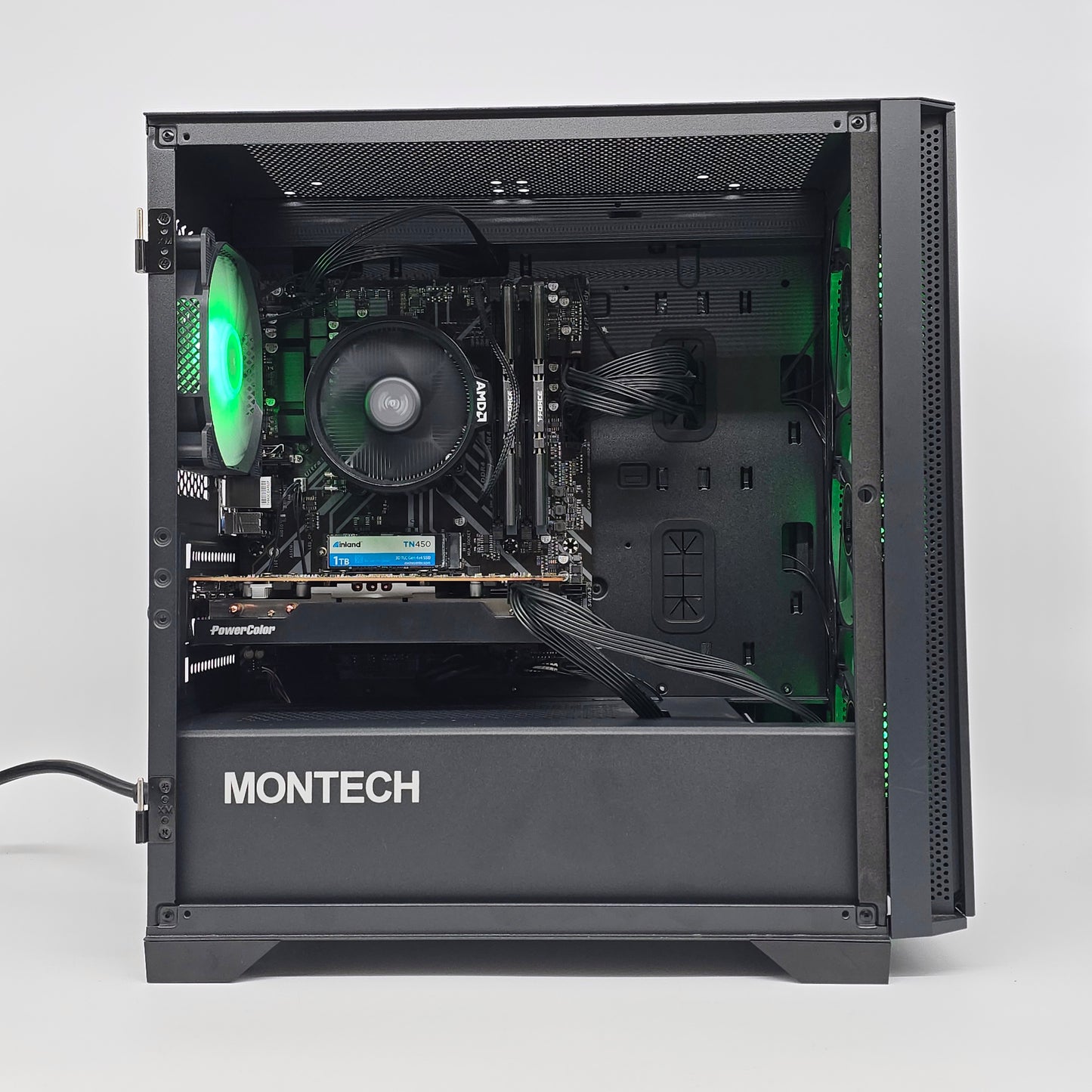 AMD RX 6600, Ryzen 5 5500, 16GB DDR4, Montech Air Gaming PC