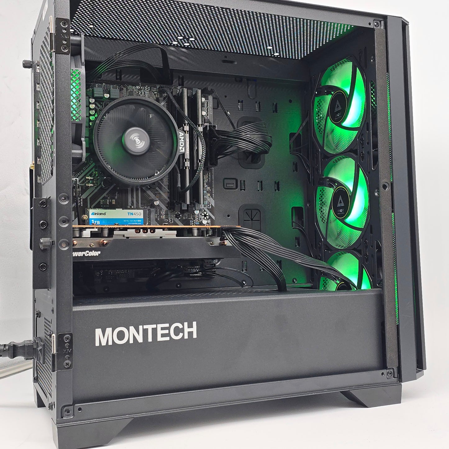 AMD RX 6600, Ryzen 5 5500, 16GB DDR4, Montech Air Gaming PC