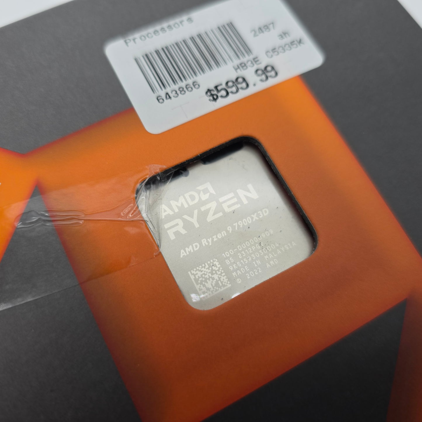 AMD Ryzen 9 7900X3D 12-Core, 24-Thread Desktop Processor, Socket AM5 CPU