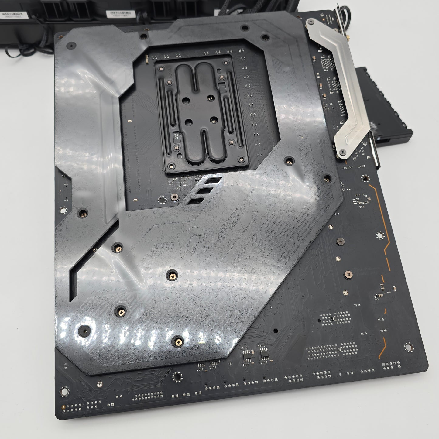 ASRock X870E Nova WiFi Desktop Motherboard, AMD Ryzen 9 7900 Processor CPU, Corsair H150i Elite LCD Liquid Cooler Combo