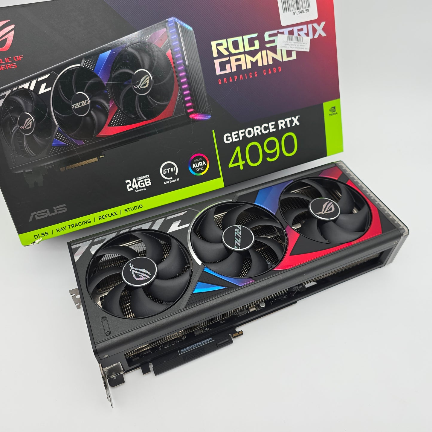 RTX 4090 ASUS ROG STRIX 24GB Black, NVIDIA Gaming Graphics Card GPU