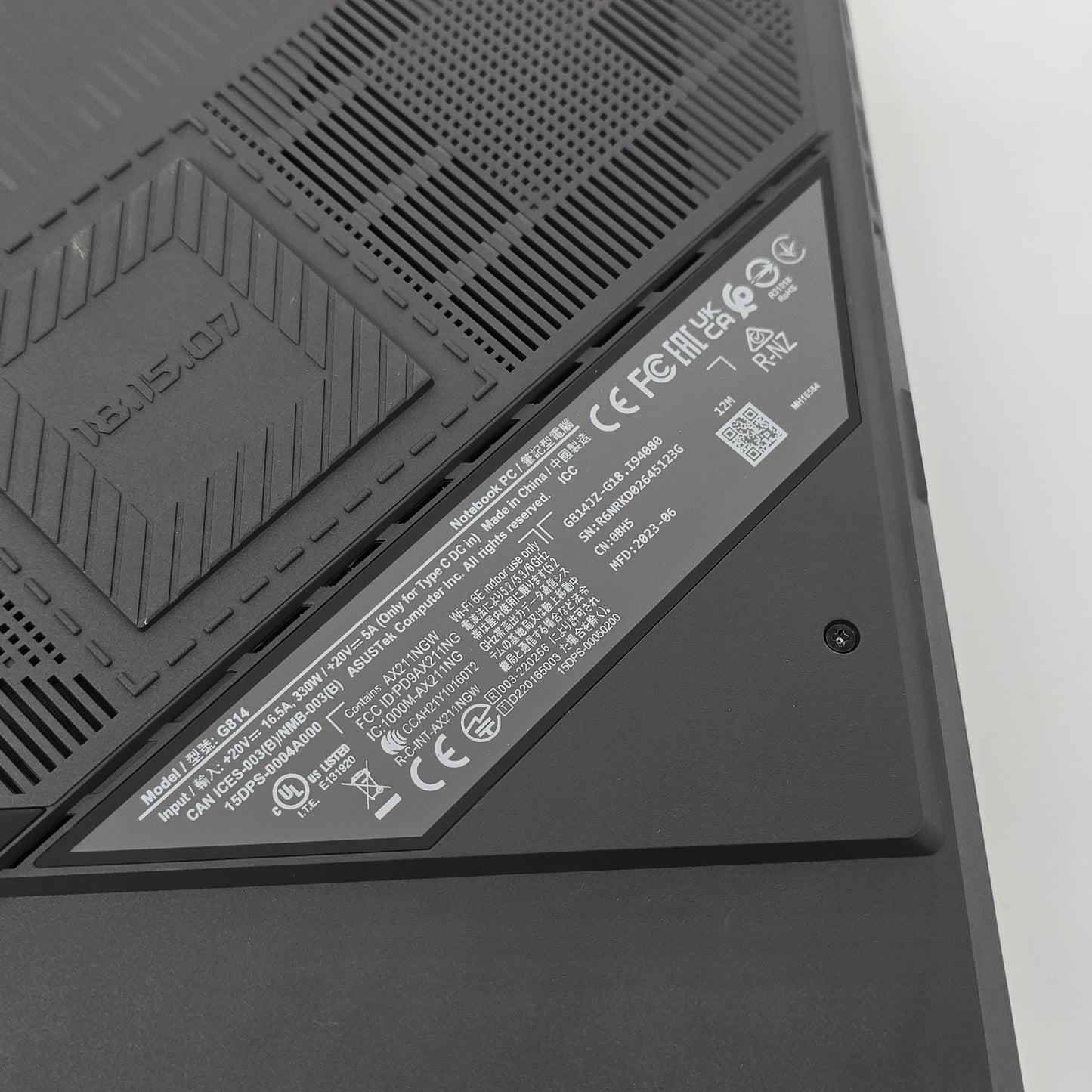 ASUS ROG STRIX G18 Gaming Laptop, RTX 4080, I9-13980HX, 240Hz 18" Screen, *FOR PARTS/REPAIR*
