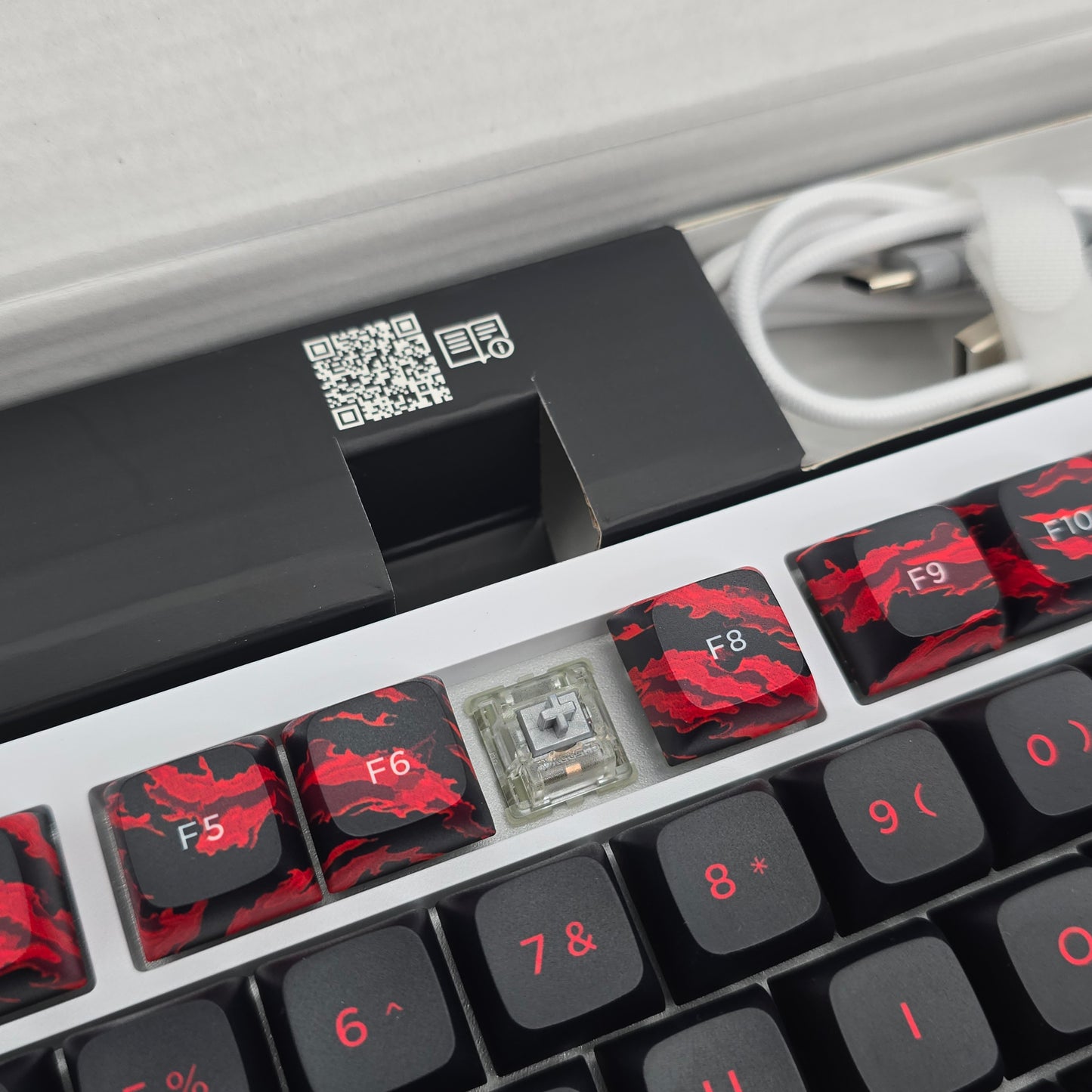 Corsair K65 Plus Wireless 75% RGB Mechanical Gaming Keyboard, Cherry Speed Silver Switches