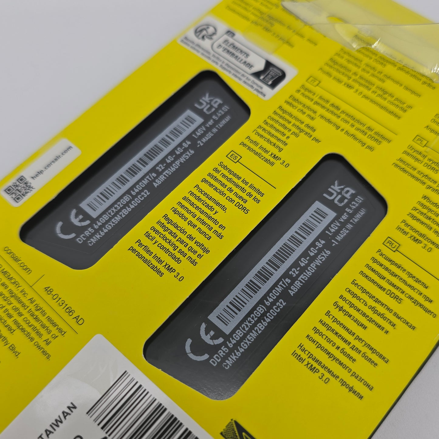 Corsair Vengeance 64GB DDR5 RAM, 6400MHz Desktop Memory, 2x32GB CL32