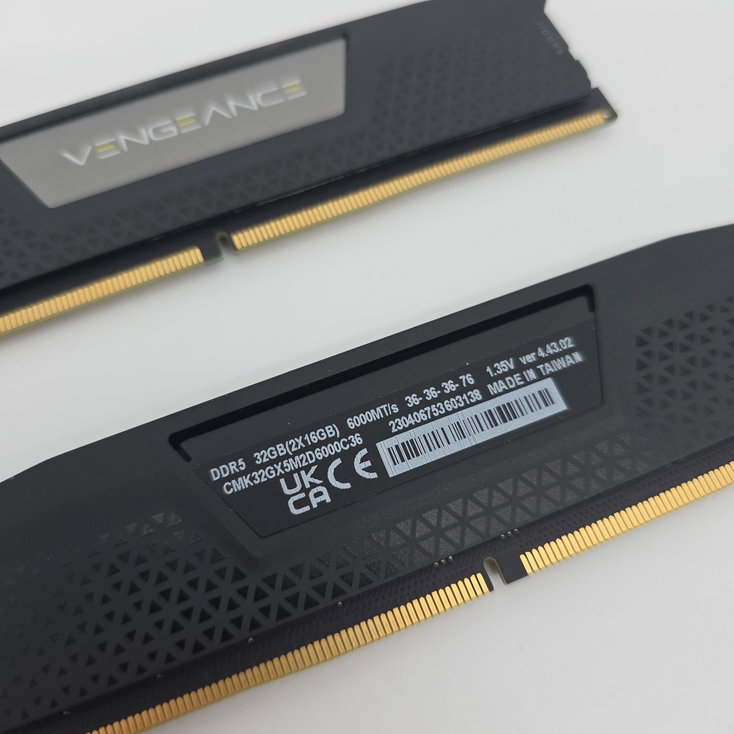 Corsair Vengeance 32GB DDR5 RAM, 2x16GB Memory, 6000MHz CL36-36-36-76, Black