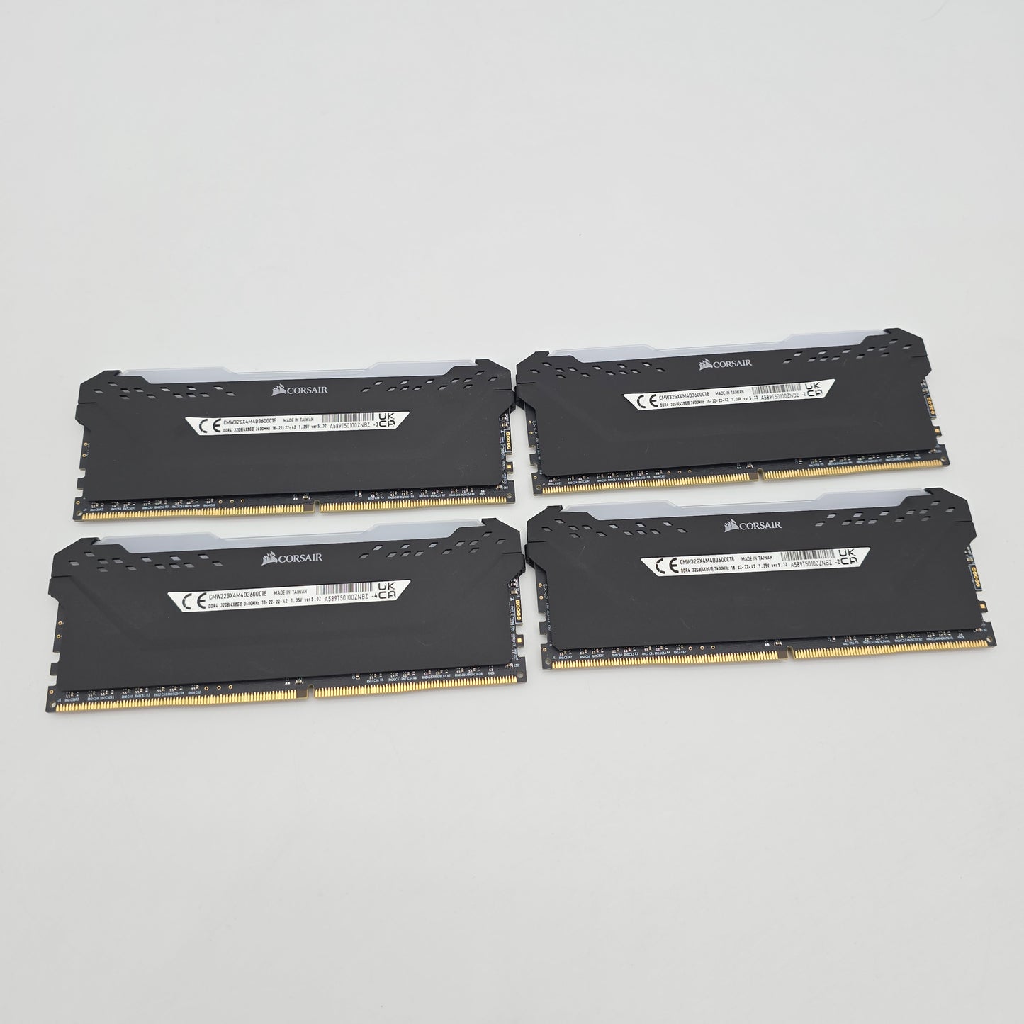 Corsair Vengeance RGB Pro 32GB DDR4, 3600MHz, Cl18-22-22-42, Desktop Gaming Memory RAM (4x8GB)
