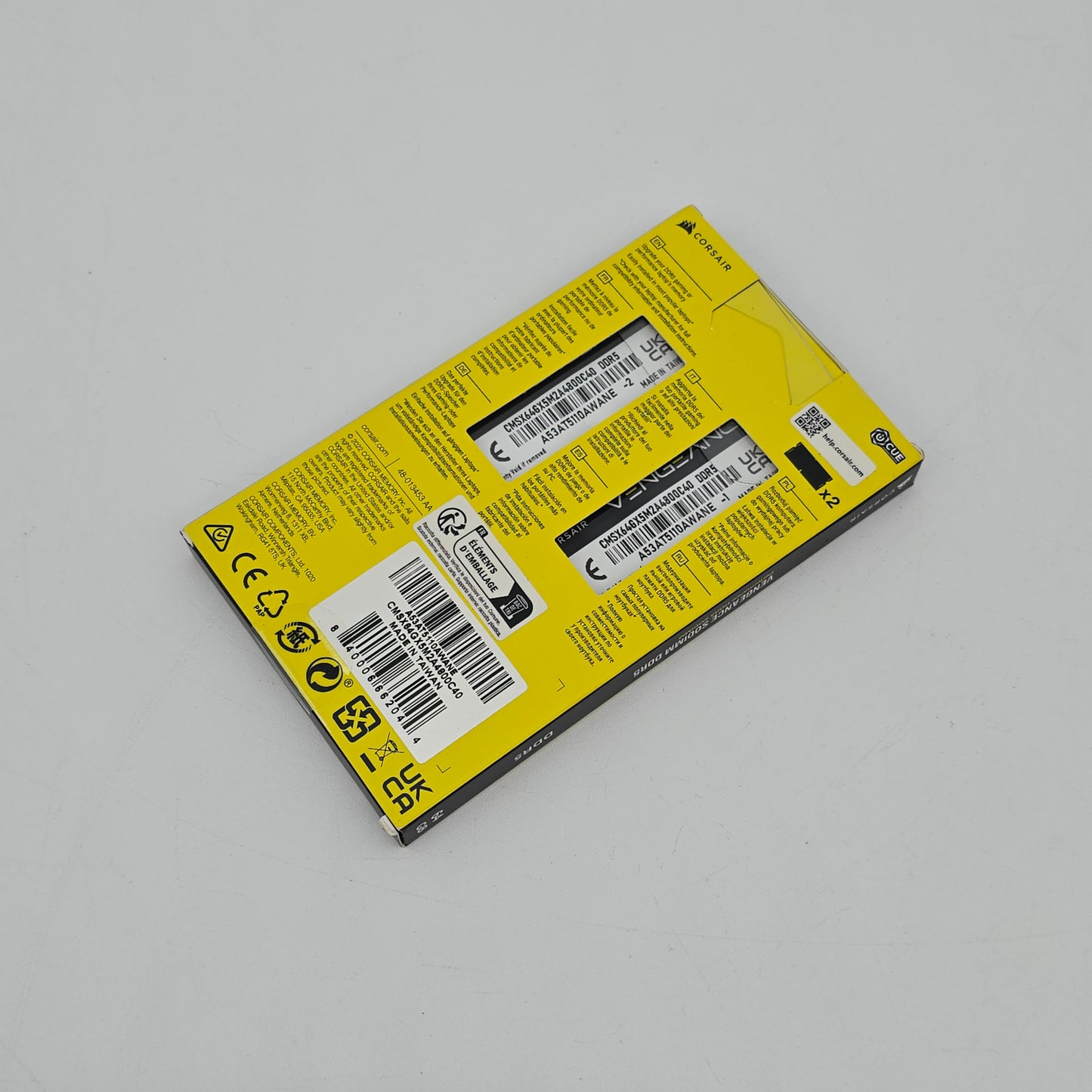 Corsair Vengeance SODIMM DDR5 64GB RAM Upgrade for Laptops, 4800MHz, 2x32GB