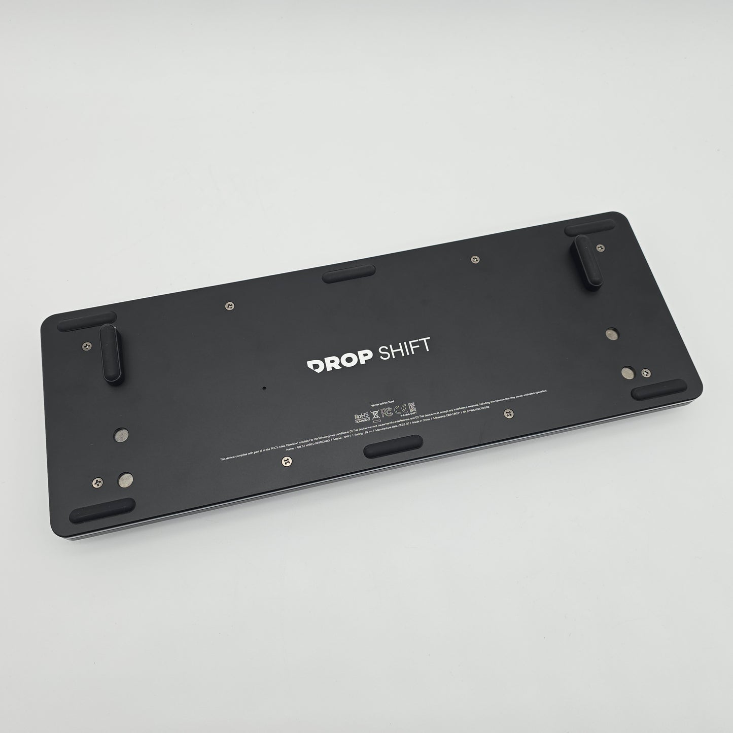 Drop Shift V2 Mechanical Gaming Keyboard, RGB, Gateron Yellow Switches, Space Grey Colorway