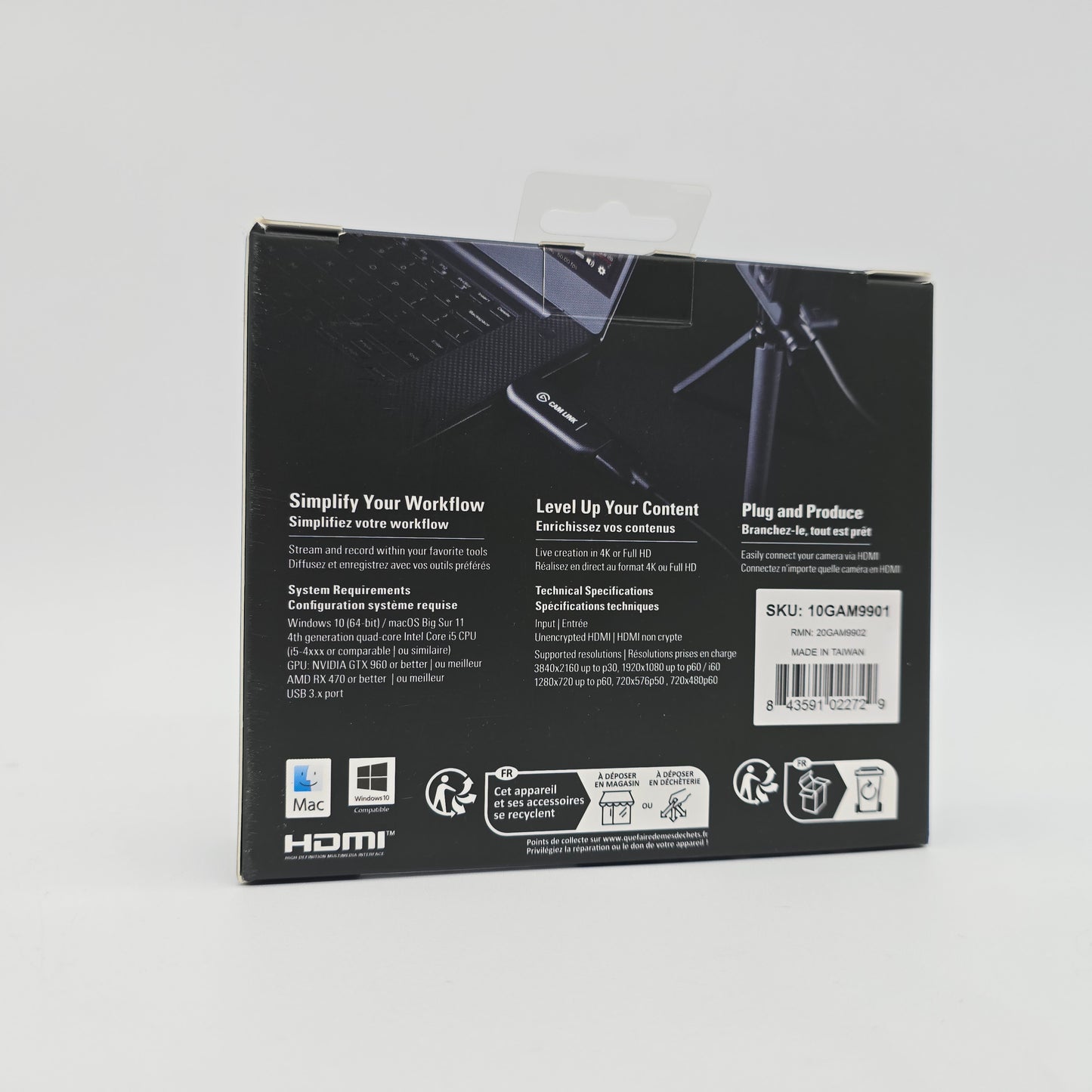 Elgato Cam Link 4K, External Camera Capture Card, Stream and Record with DSLR
