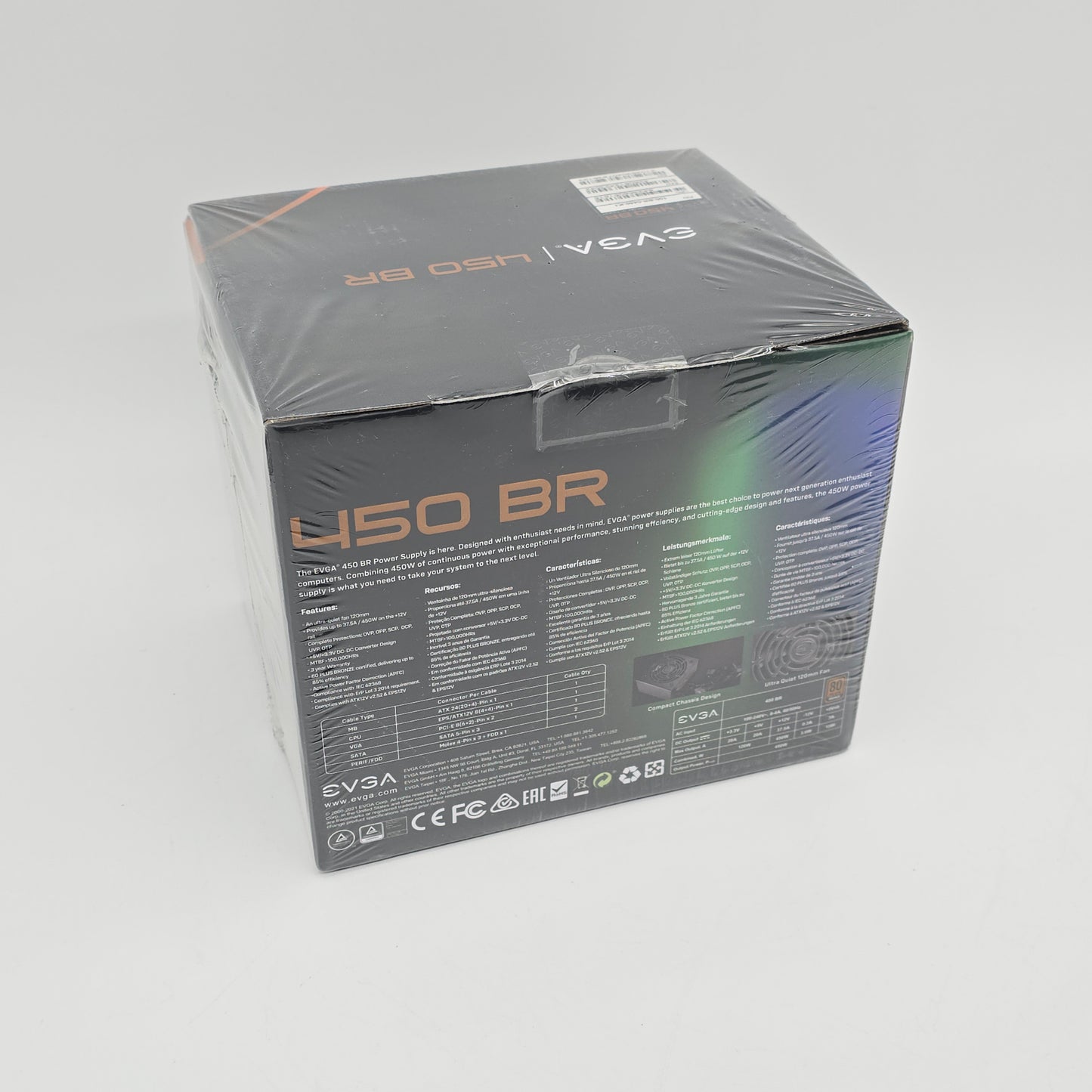 EVGA 450 BR 80+ Bronze Semi Modular PSU Power Supply for Gaming PC
