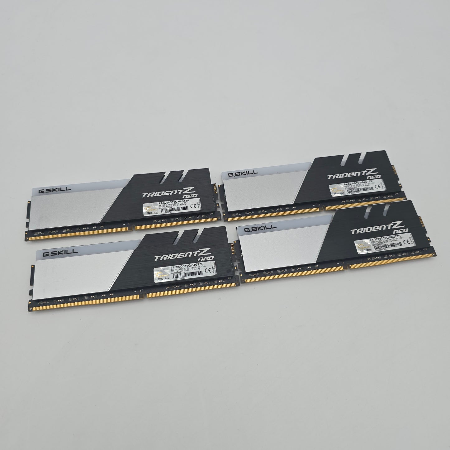 G.Skill Trident Z Neo 64GB DDR4, 3200MHz, CL16-18-38-38, Desktop Gaming Memory RAM (4x16GB)
