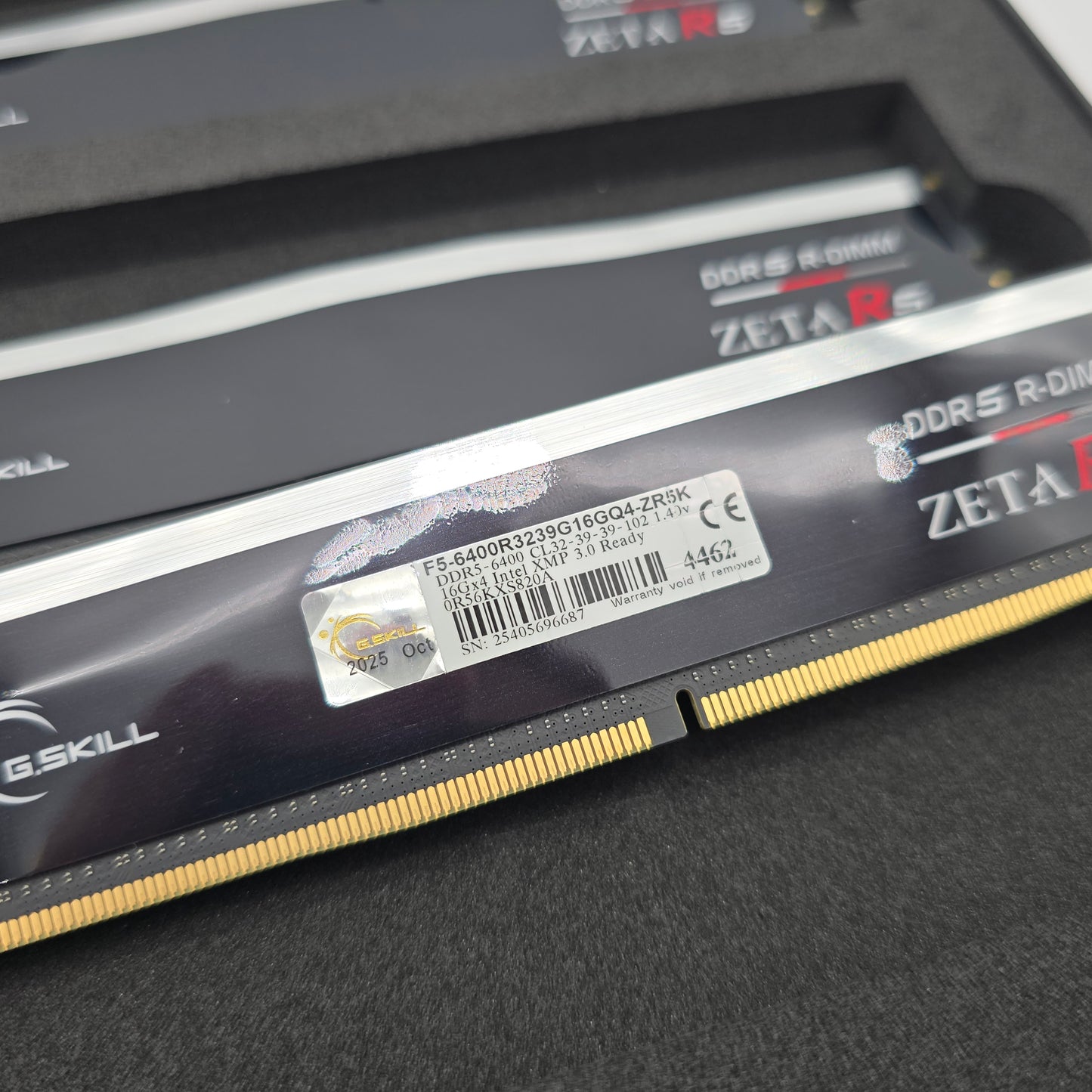 G.Skill Zeta R5 64GB DDR5 RAM, 4x16GB, 6400MHz, CL32-39-39-102 Desktop Memory RAM R-DIMM, Workstation Gaming PC