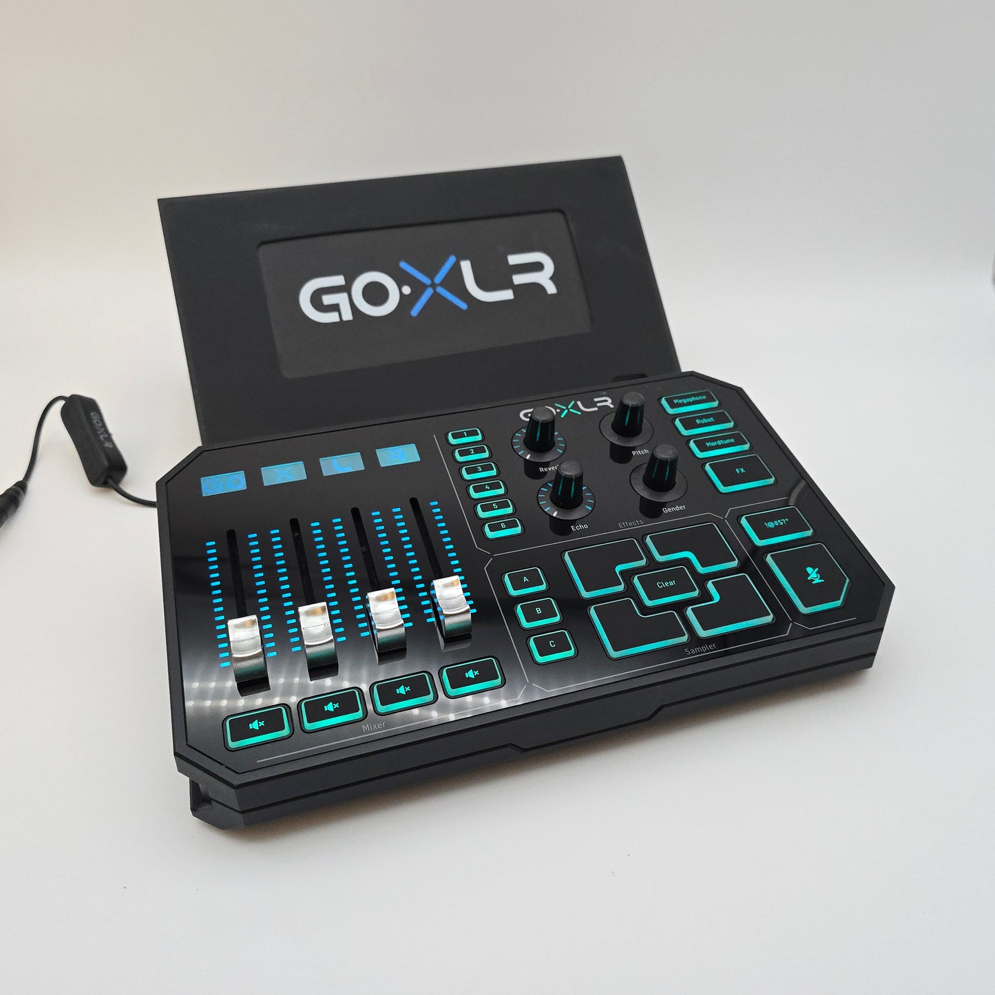 GoXLR TC-Helicon Streaming and Broadcasting Platform, 4-Channel Mixer, Motorized Faders, RGB Sound Board