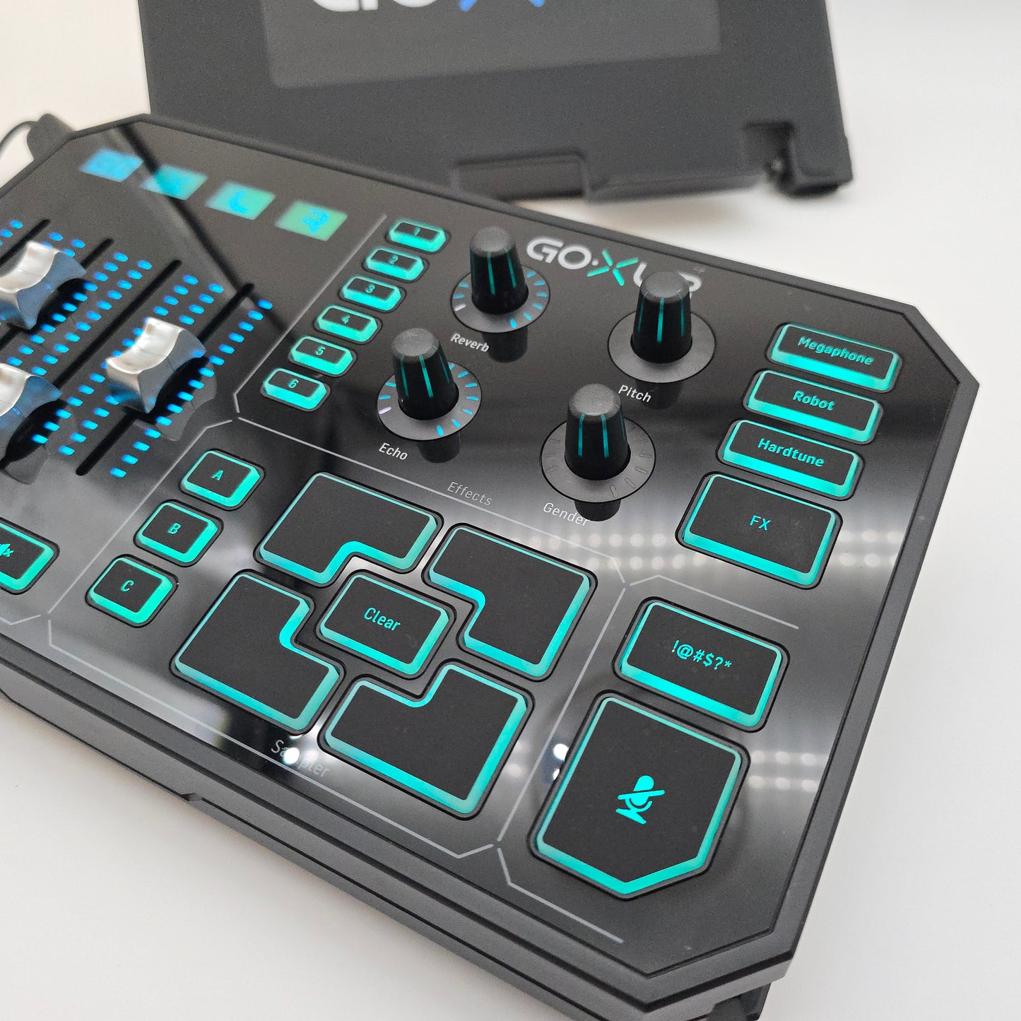 GoXLR TC-Helicon Streaming and Broadcasting Platform, 4-Channel Mixer, Motorized Faders, RGB Sound Board
