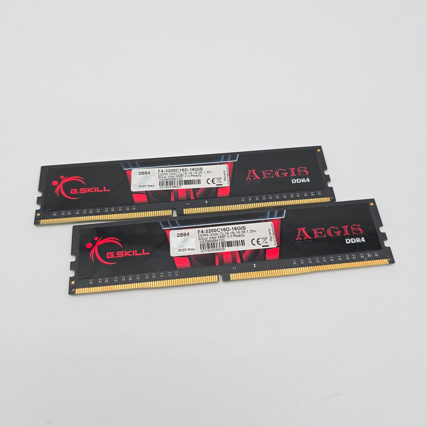 G.Skill Aegis 16GB DDR4, 3200MHz, CL16-18-18-38, Desktop Gaming Memory RAM (2x8GB)