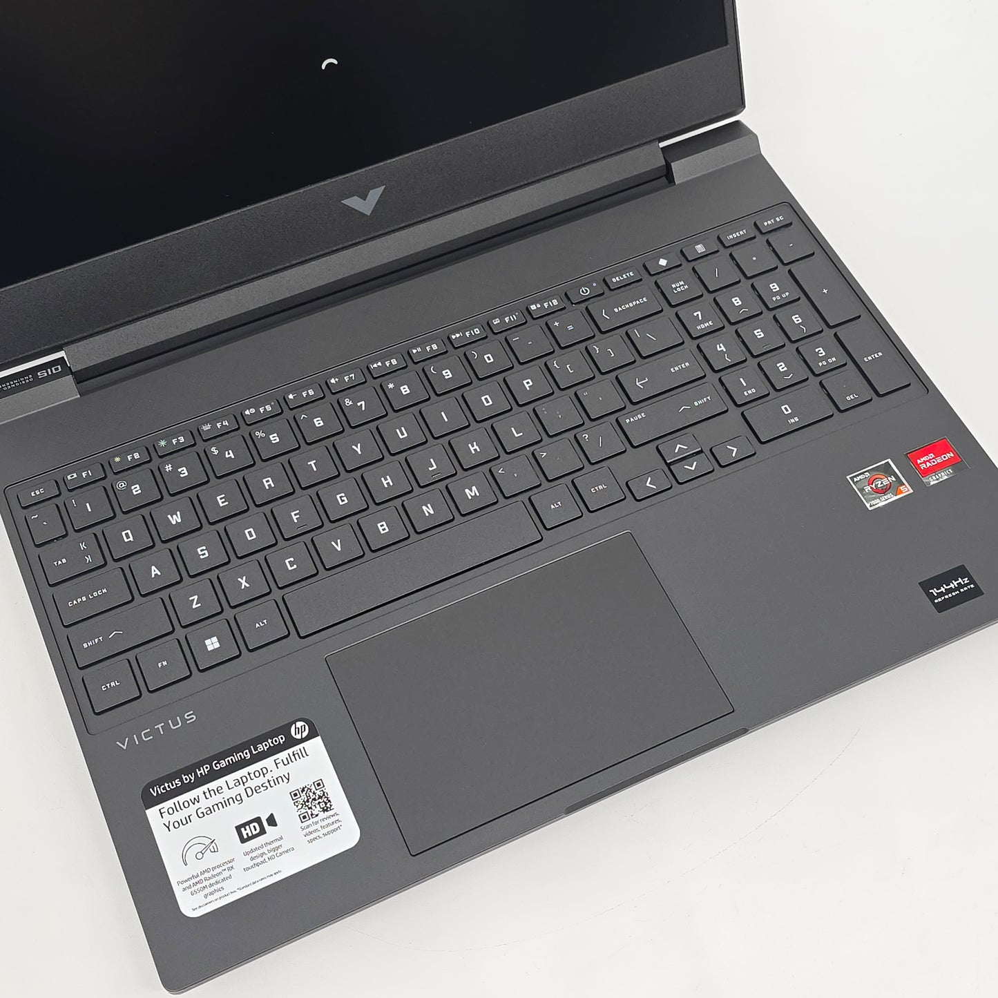 HP Victus 15 Gaming Laptop, AMD Radeon 6550M, Ryzen 5 7535HS, 1080p 144Hz