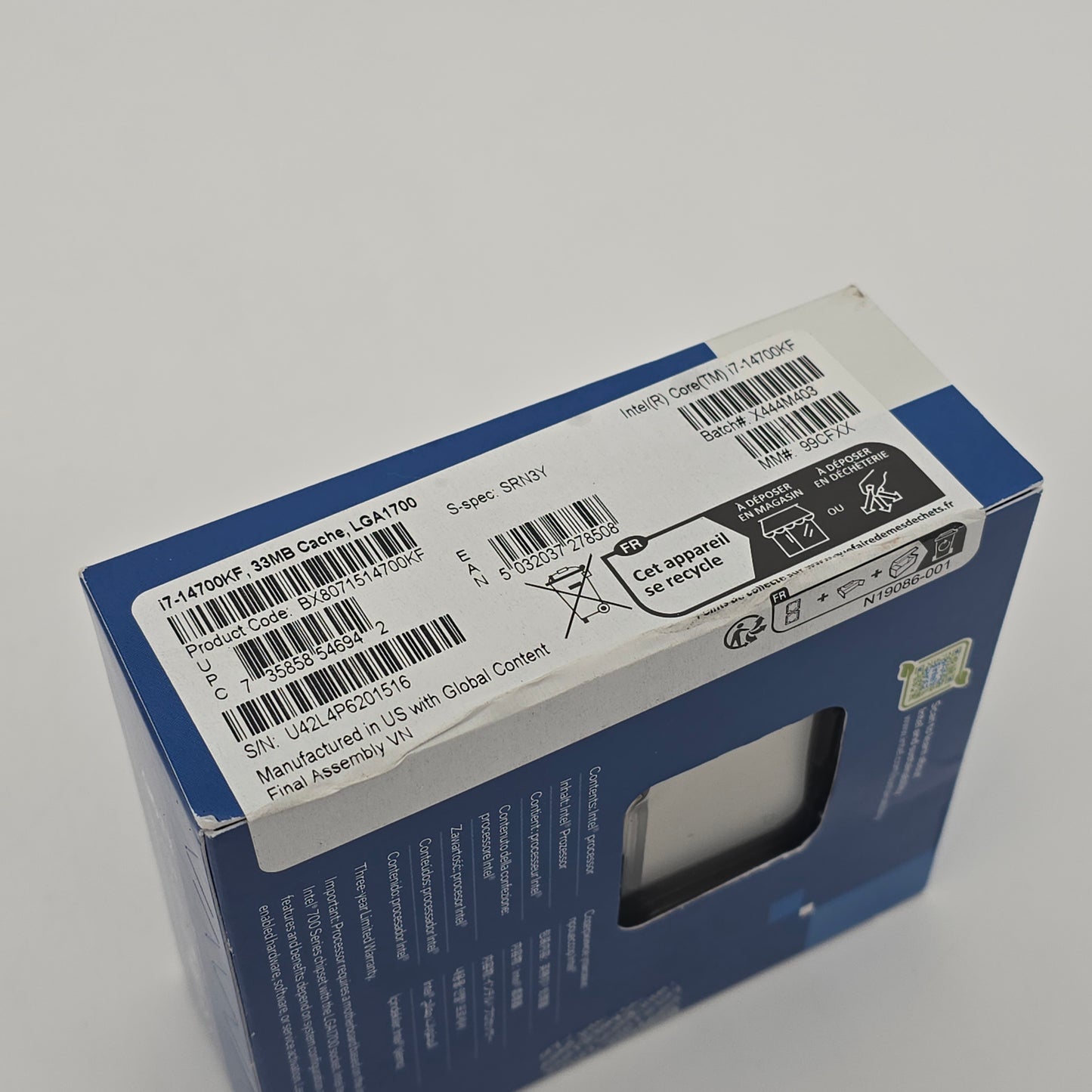 Intel i7-14700KF Gaming Processor CPU, Intel Socket LGA 1700