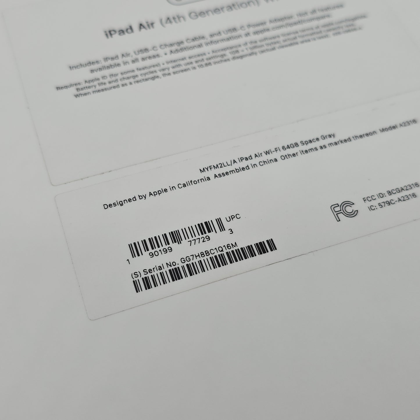 iPad Air 4th Gen Wi-Fi 64GB, 10.9" Space Gray