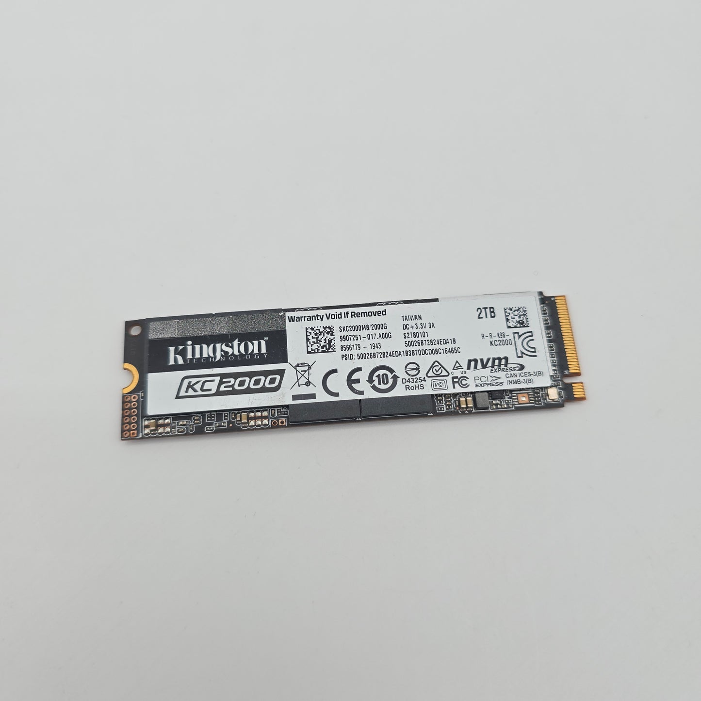 Kingston KC2000 2TB, M.2 NVMe SSD Storage