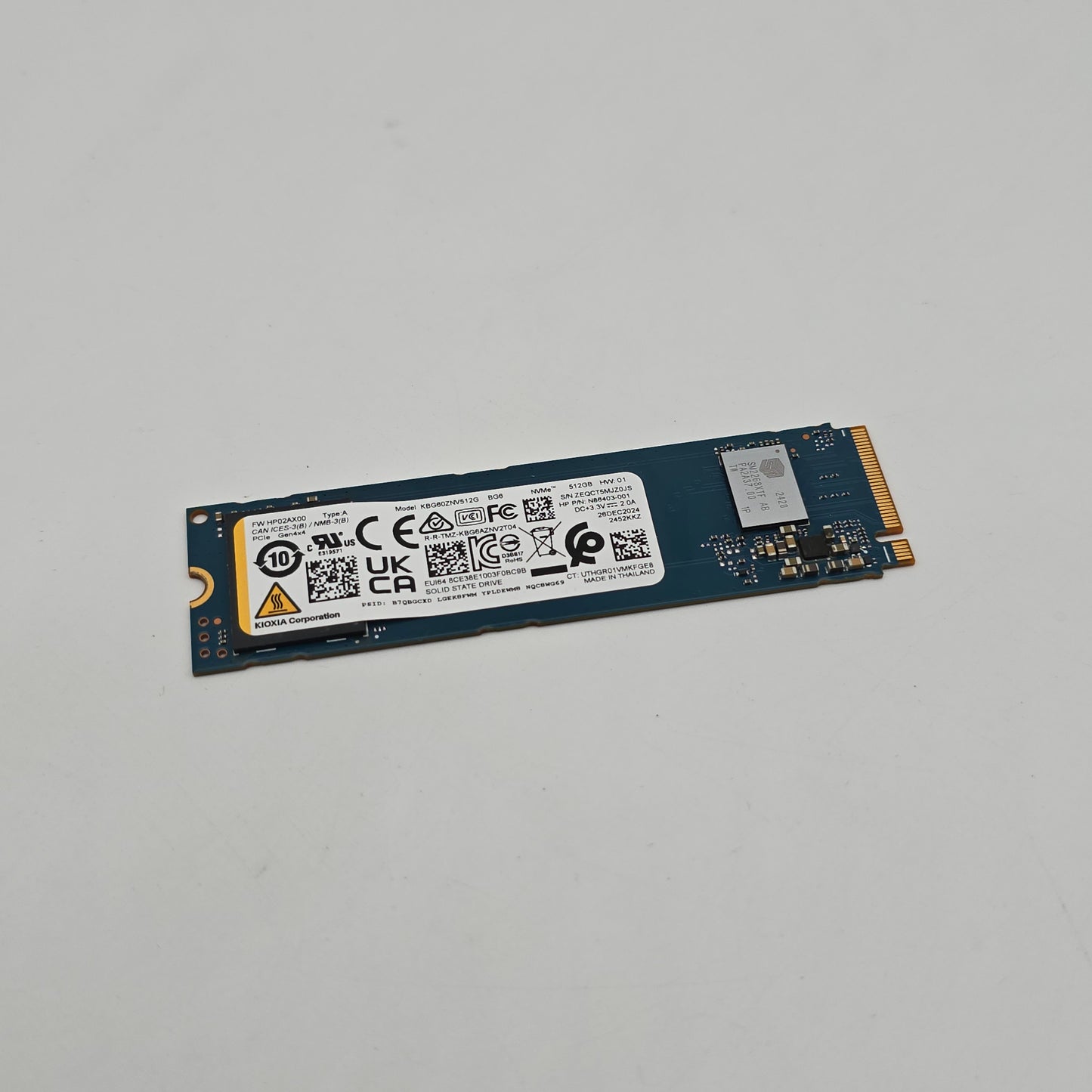Kioxia 512GB, M.2 NVMe SSD Storage