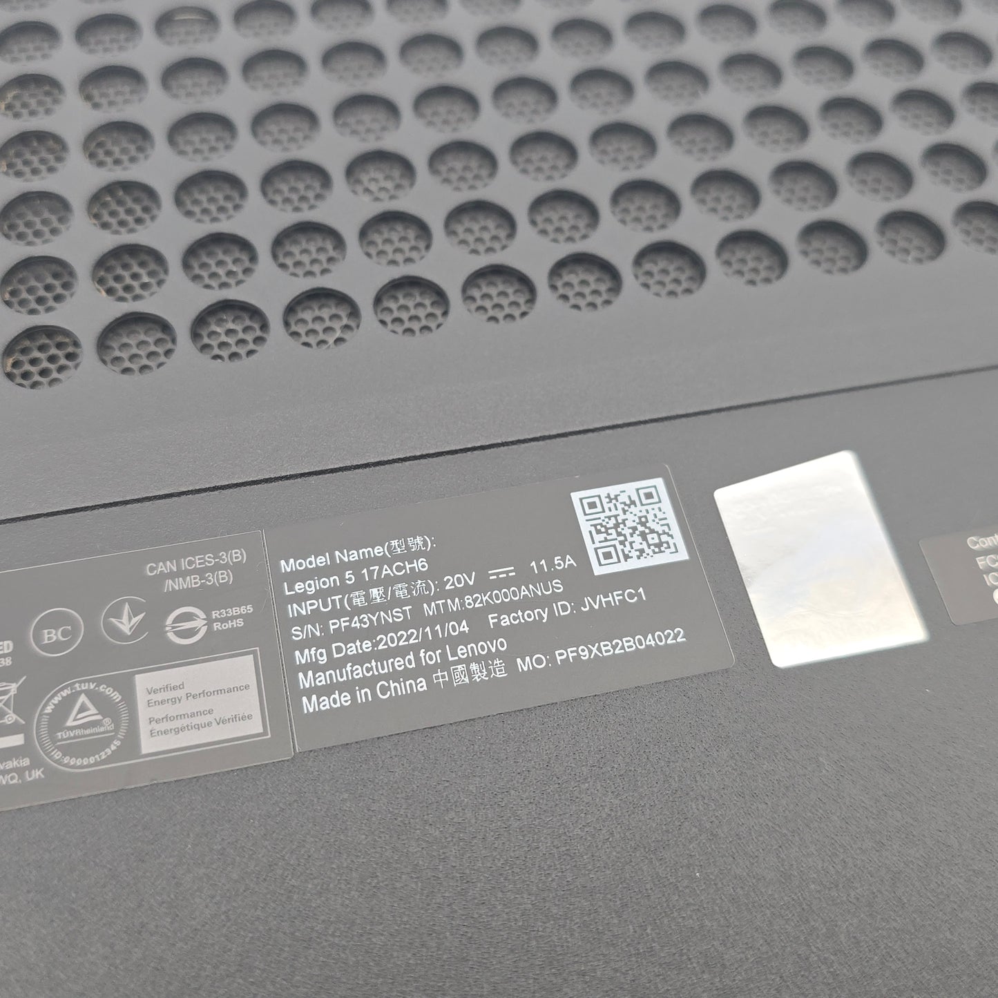 Lenovo Legion 5 Gaming Laptop, RTX 3050, Ryzen 7 5800H, 16GB DDR4, 144Hz Screen