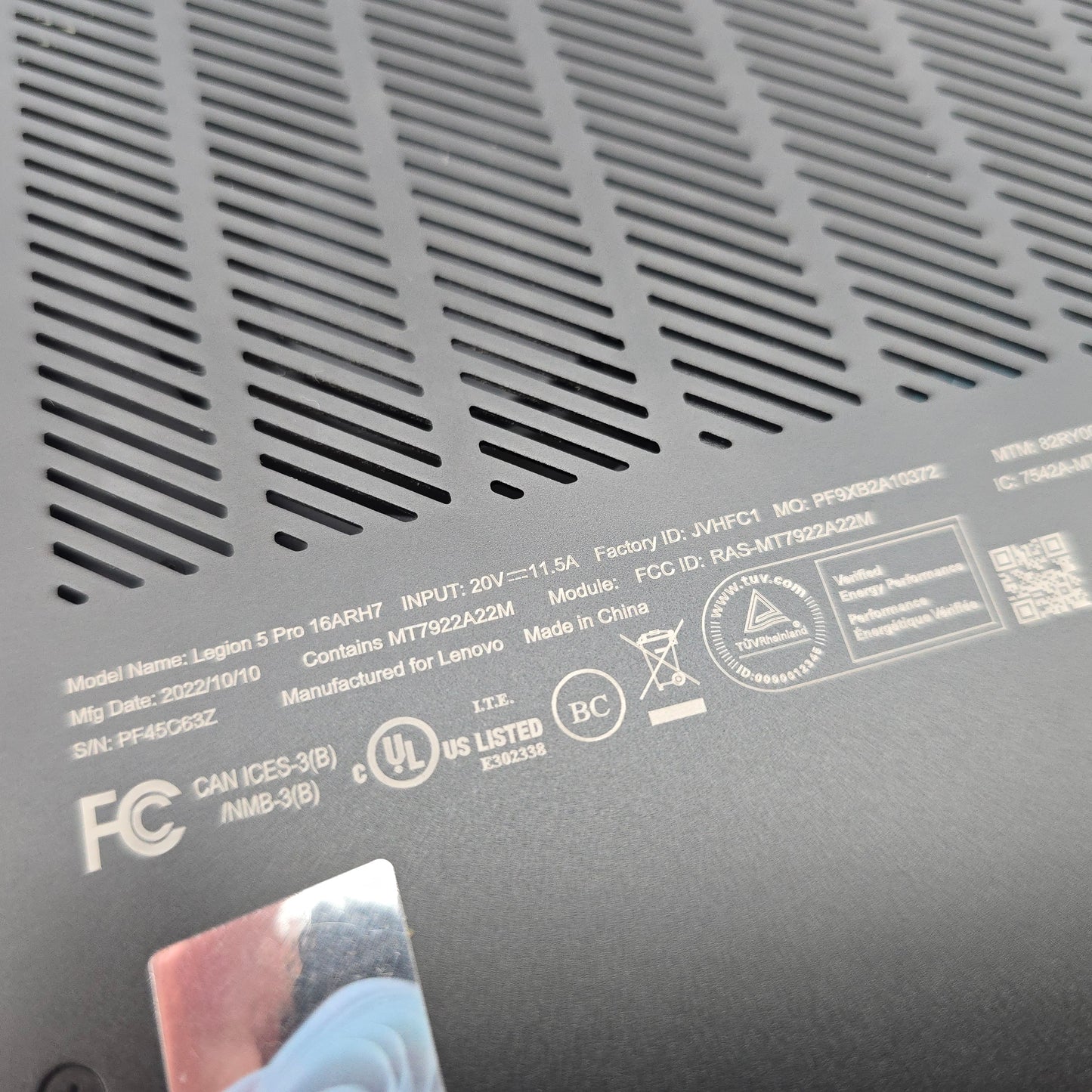 Lenovo Legion 5 Pro, RTX 3050Ti, Ryzen 7 6800H, 2.5TB, 16GB RAM, QHD+ 165Hz, Gaming Laptop