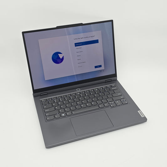 Open laptop displaying a login screen on a white background