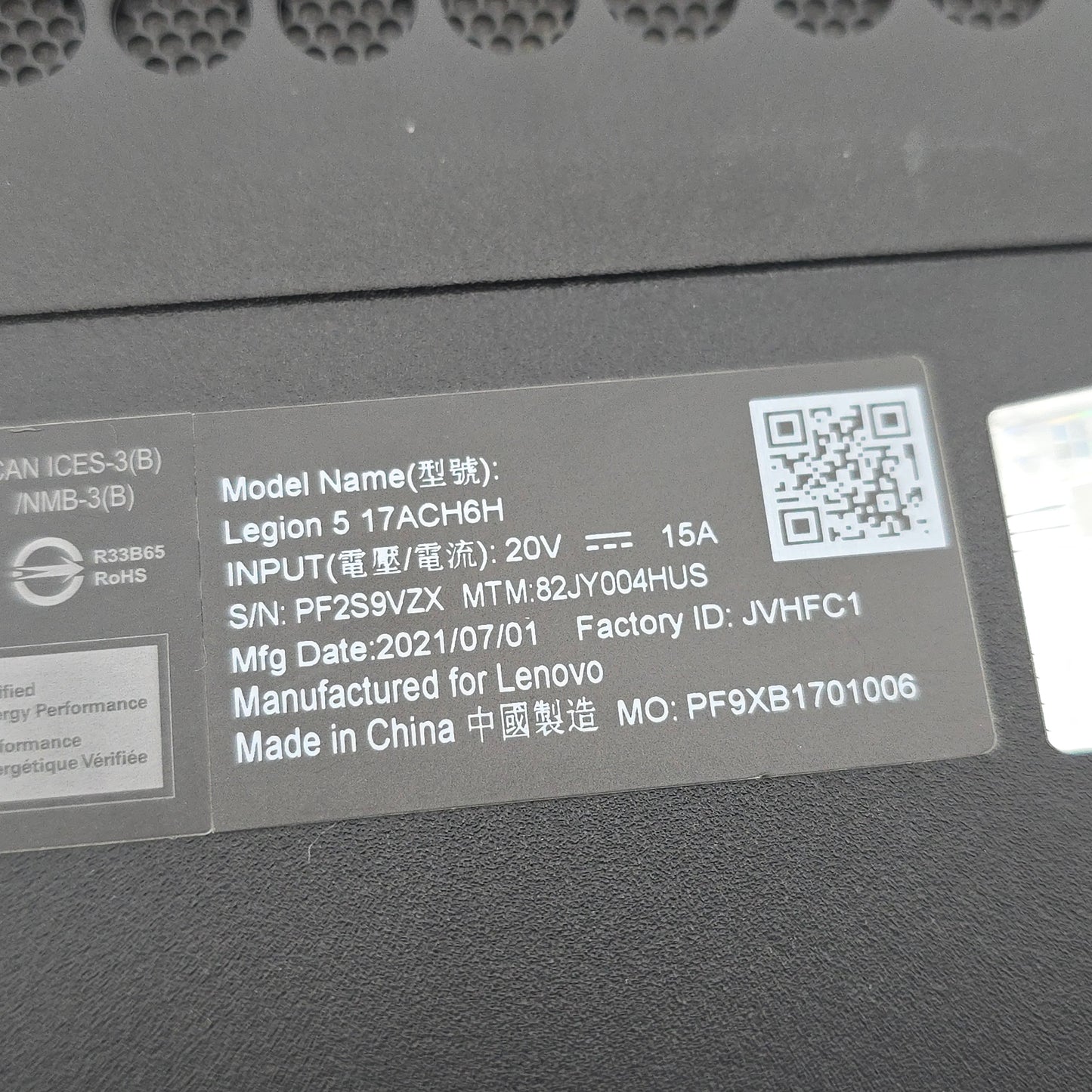 Lenovo Legion 5 Gaming Laptop, RTX 3060, Ryzen 7 5800H, 144Hz Screen, 16GB RAM