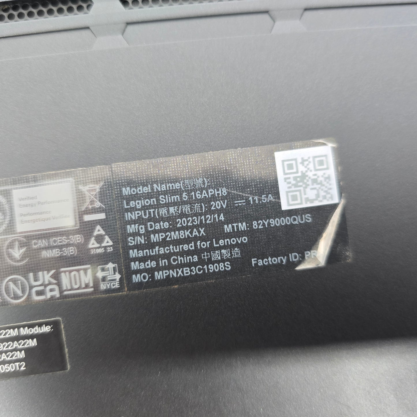 Lenovo Legion Slim 5, RTX 4060, Ryzen 5 7640HS, 16GB DDR5, FHD+ 144Hz 16" Gaming Laptop