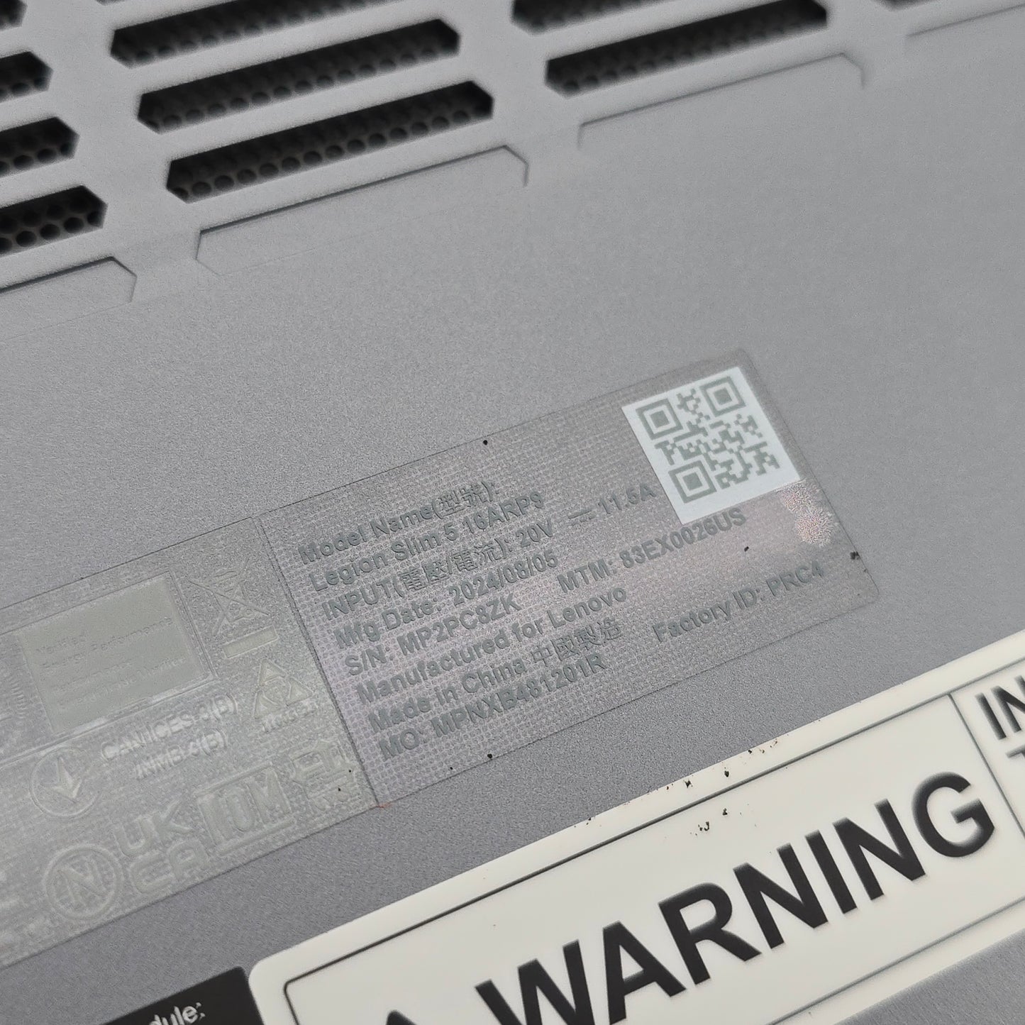 Lenovo Legion Slim 5, RTX 4070, Ryzen 7 7435HS, 32GB DDR5, QHD+ Gaming Laptop 165Hz