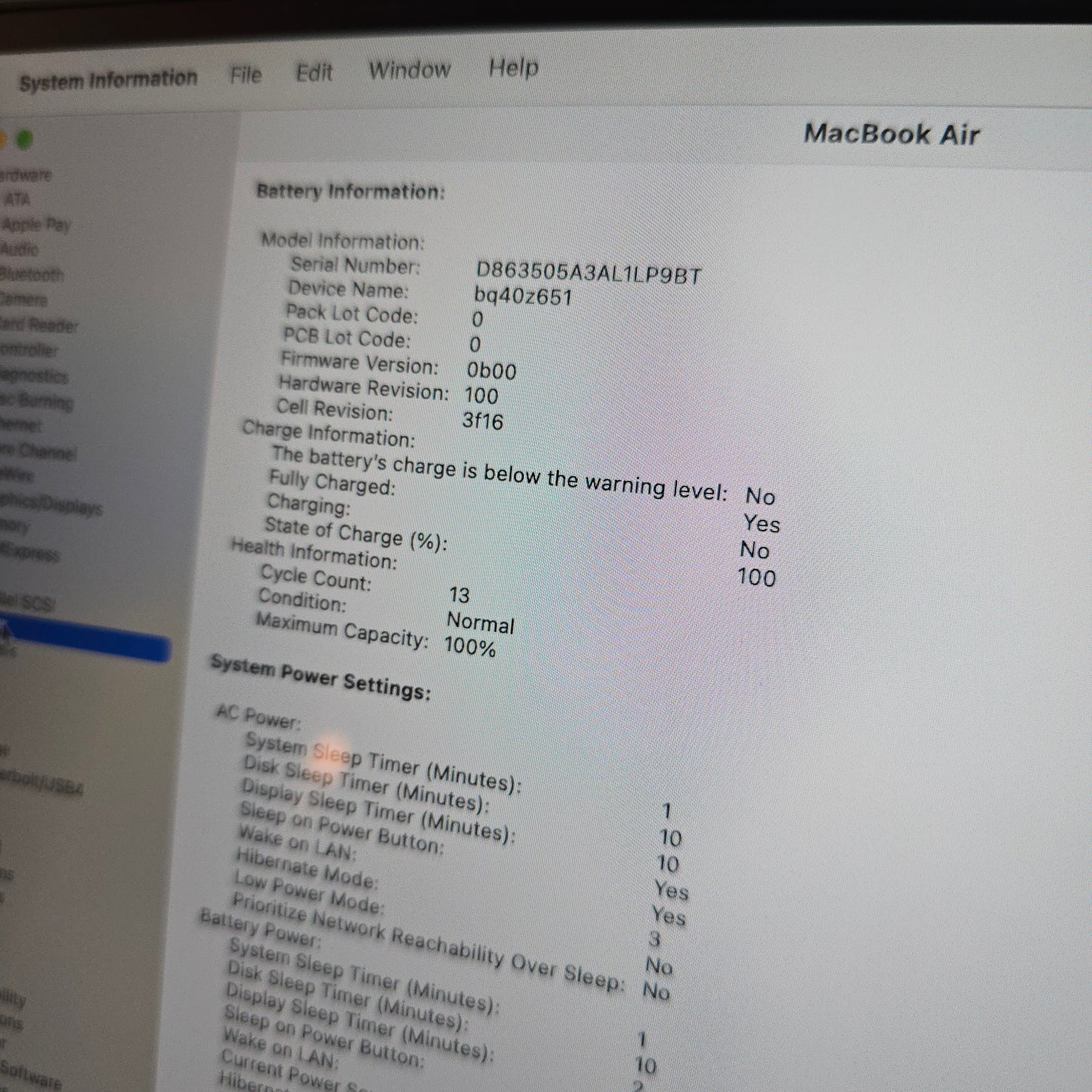 Macbook Air M3 15", 8GB RAM, 256GB, Midnight Blue Laptop