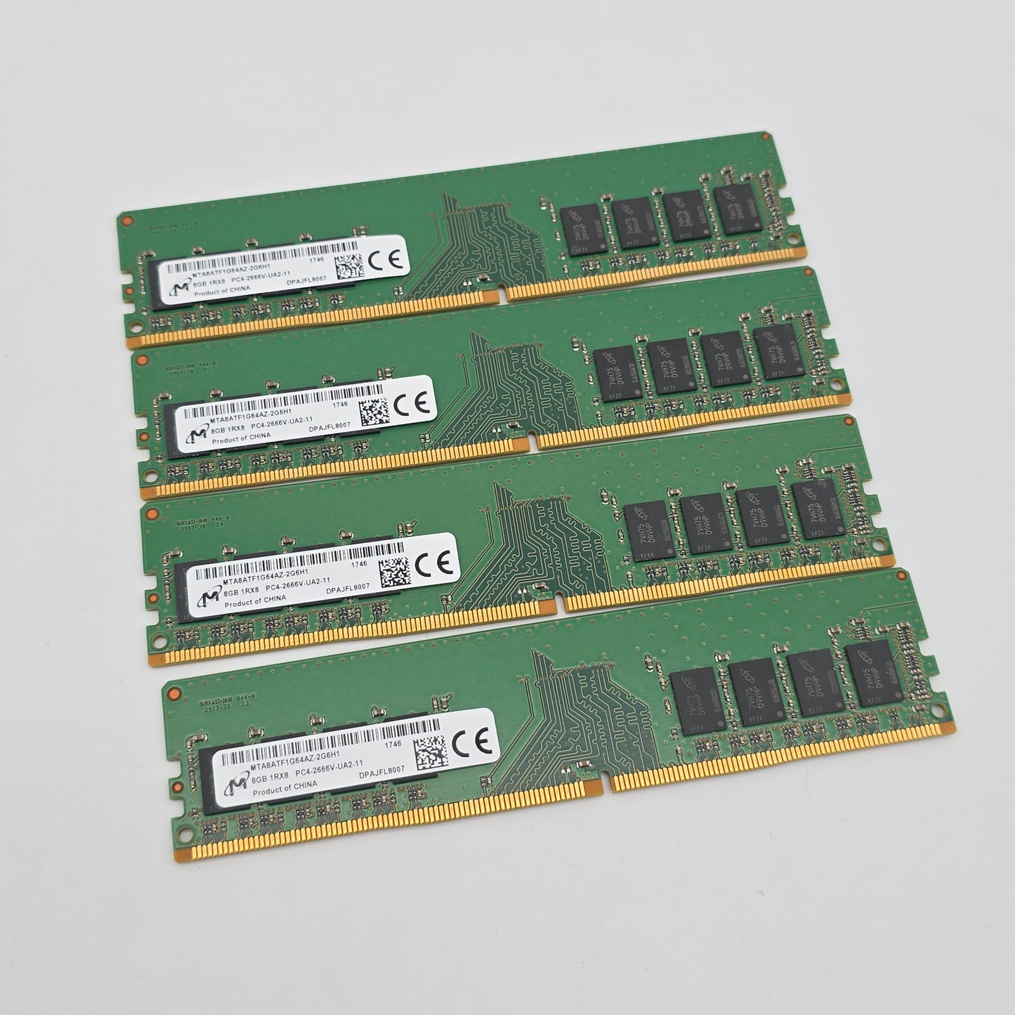 Micron 32GB DDR4, 2666MHz, RDIMM Server Workstation Memory RAM (4x8GB)