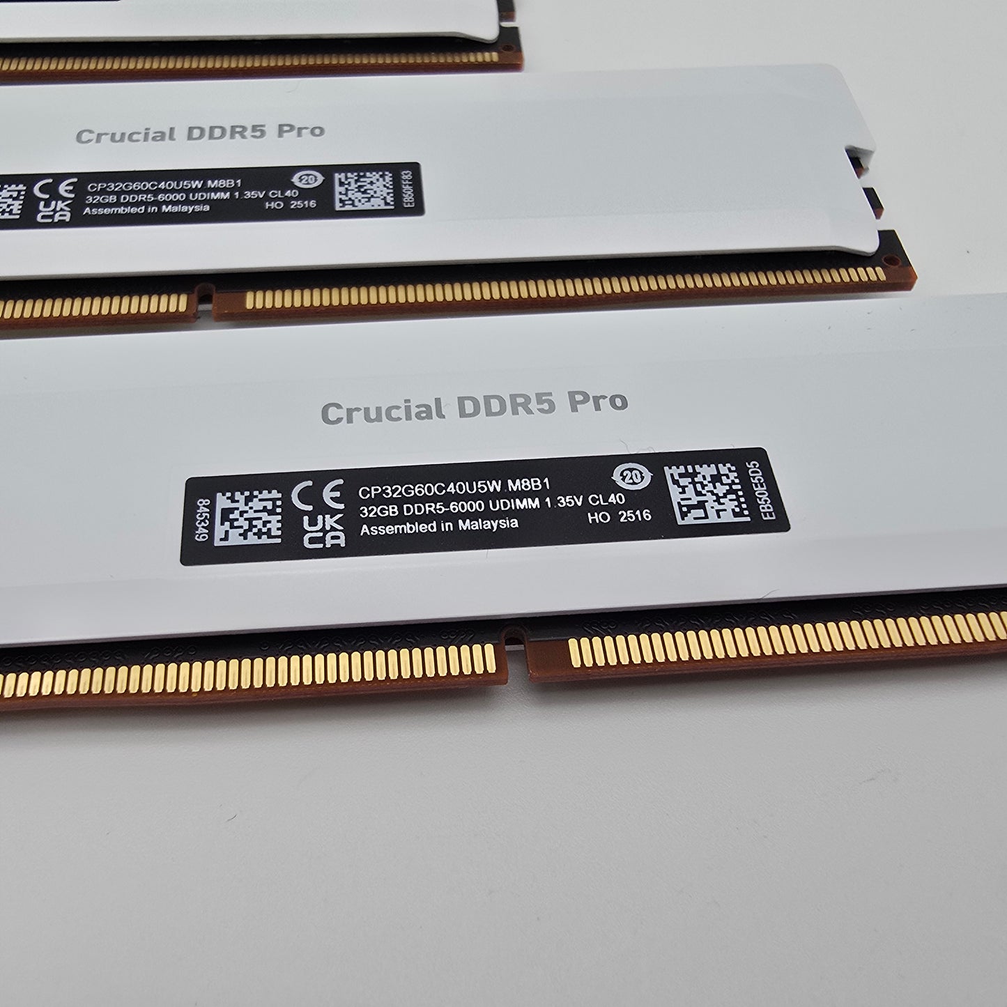 Micron Crucial 128GB DDR5 Pro RAM, 4x32GB, 6000MHz, CL32 Desktop Memory Kit