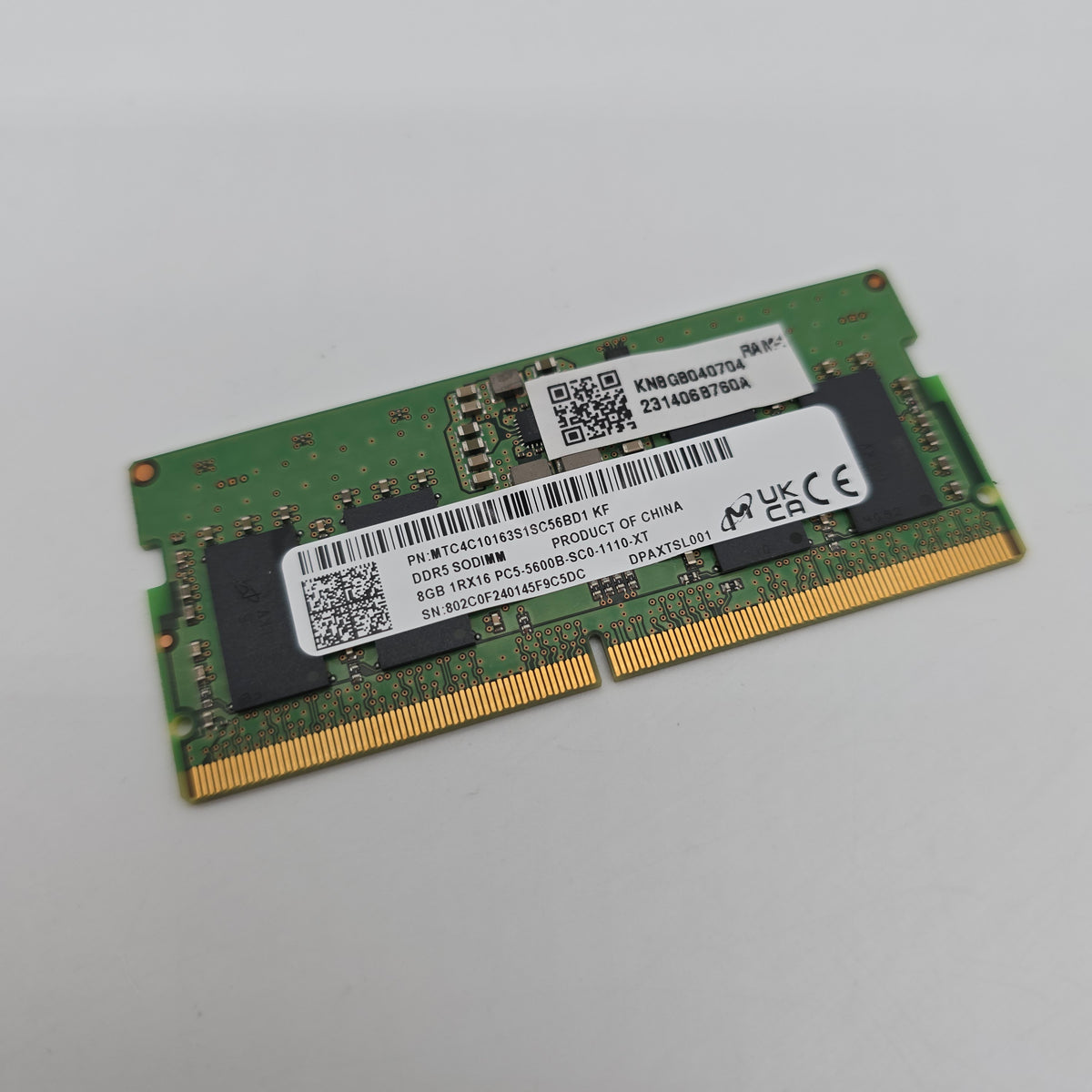 Micron Crucial 8GB DDR5, 5600MHz, SODIMM Laptop Memory RAM Module